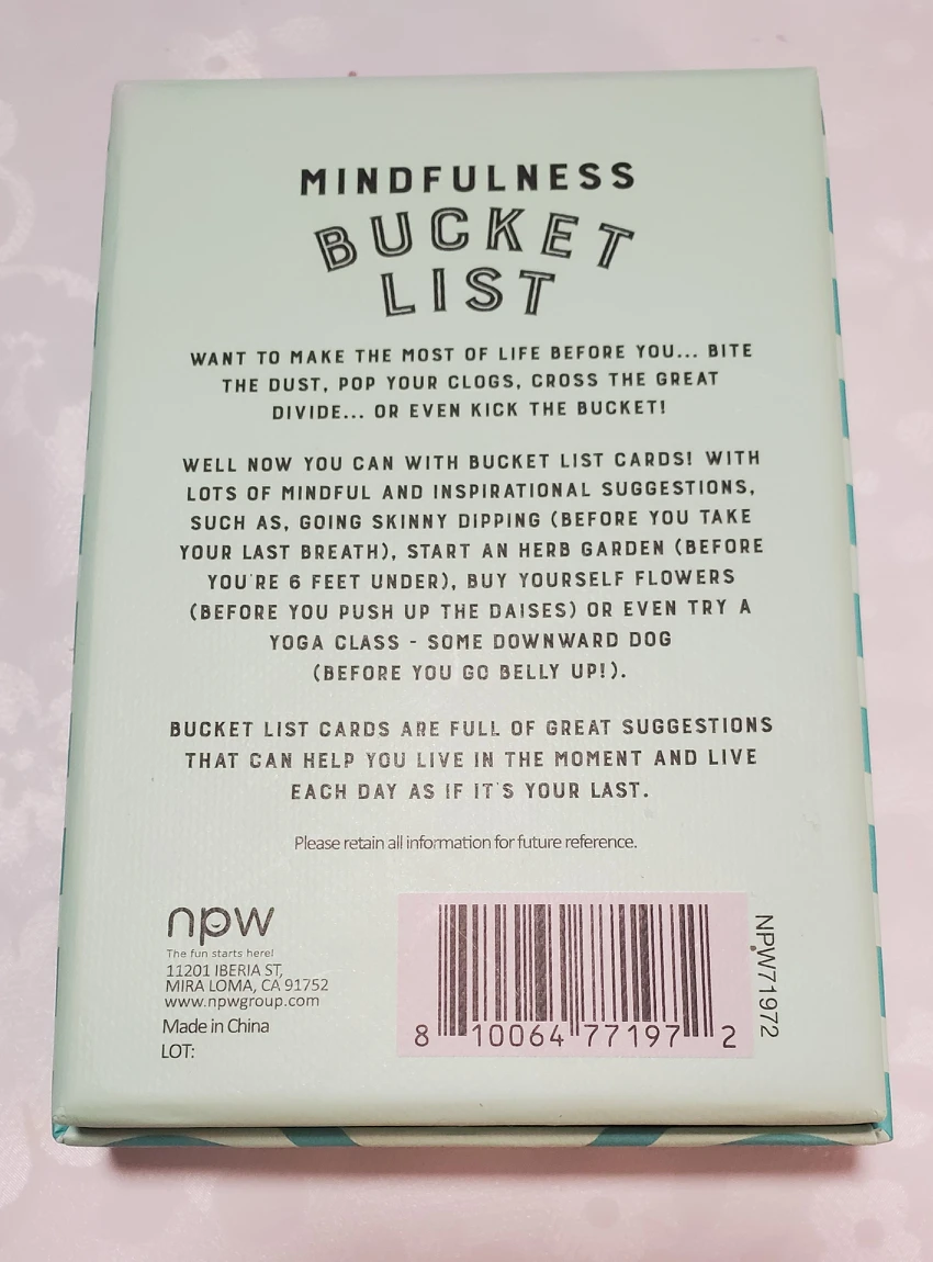 Mindfulness Bucket List Cards - photo 2