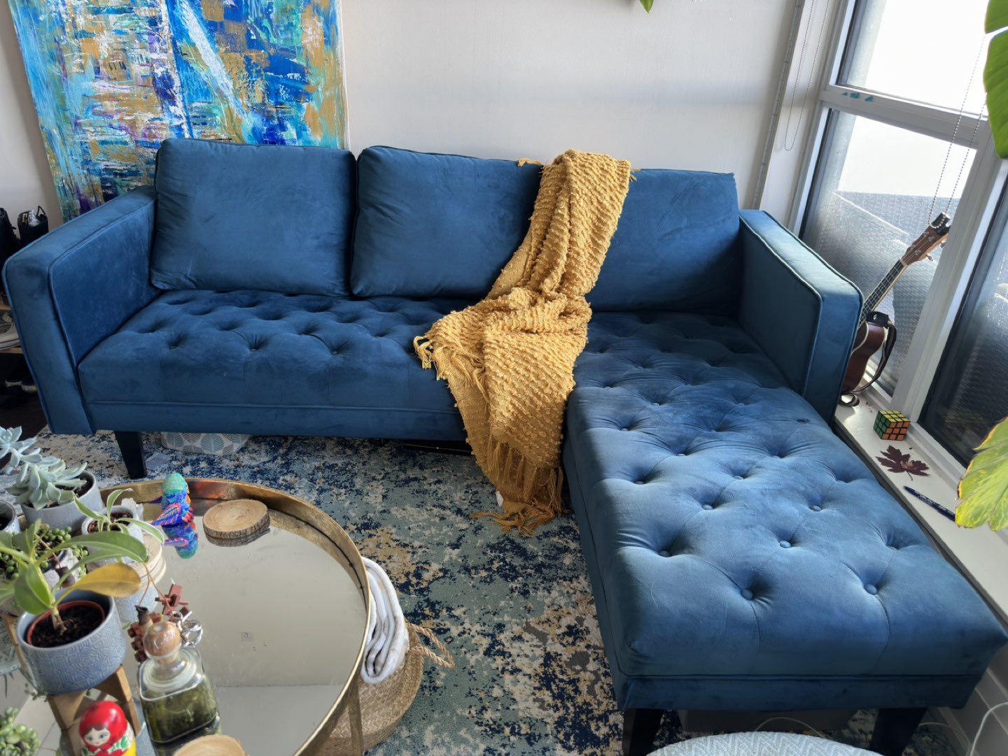 TODD - interchangeable sectional velvet sofa - photo 2