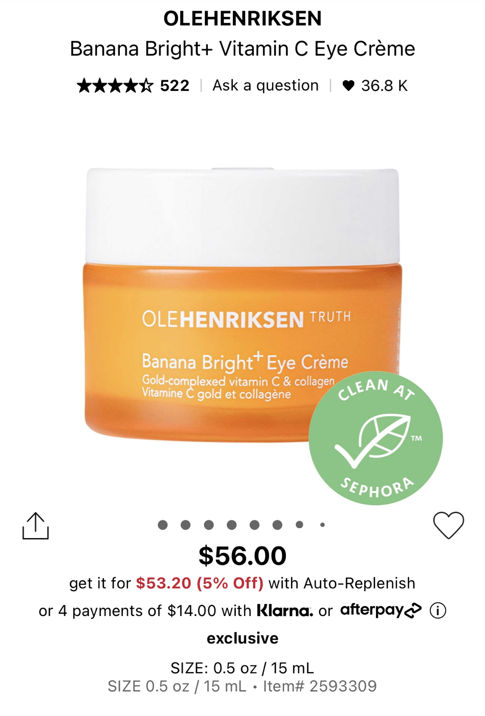 Olehenriksen Banana Bright Eye Cream thumbnail