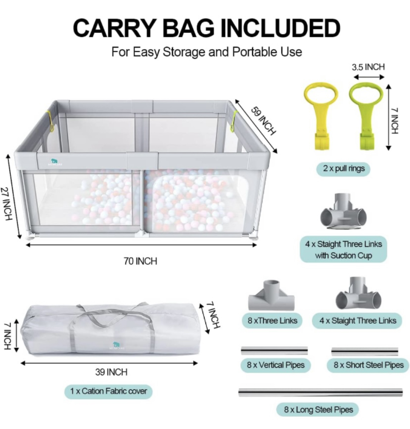 Baby Playpen - Excellent Condition image indicator(5)