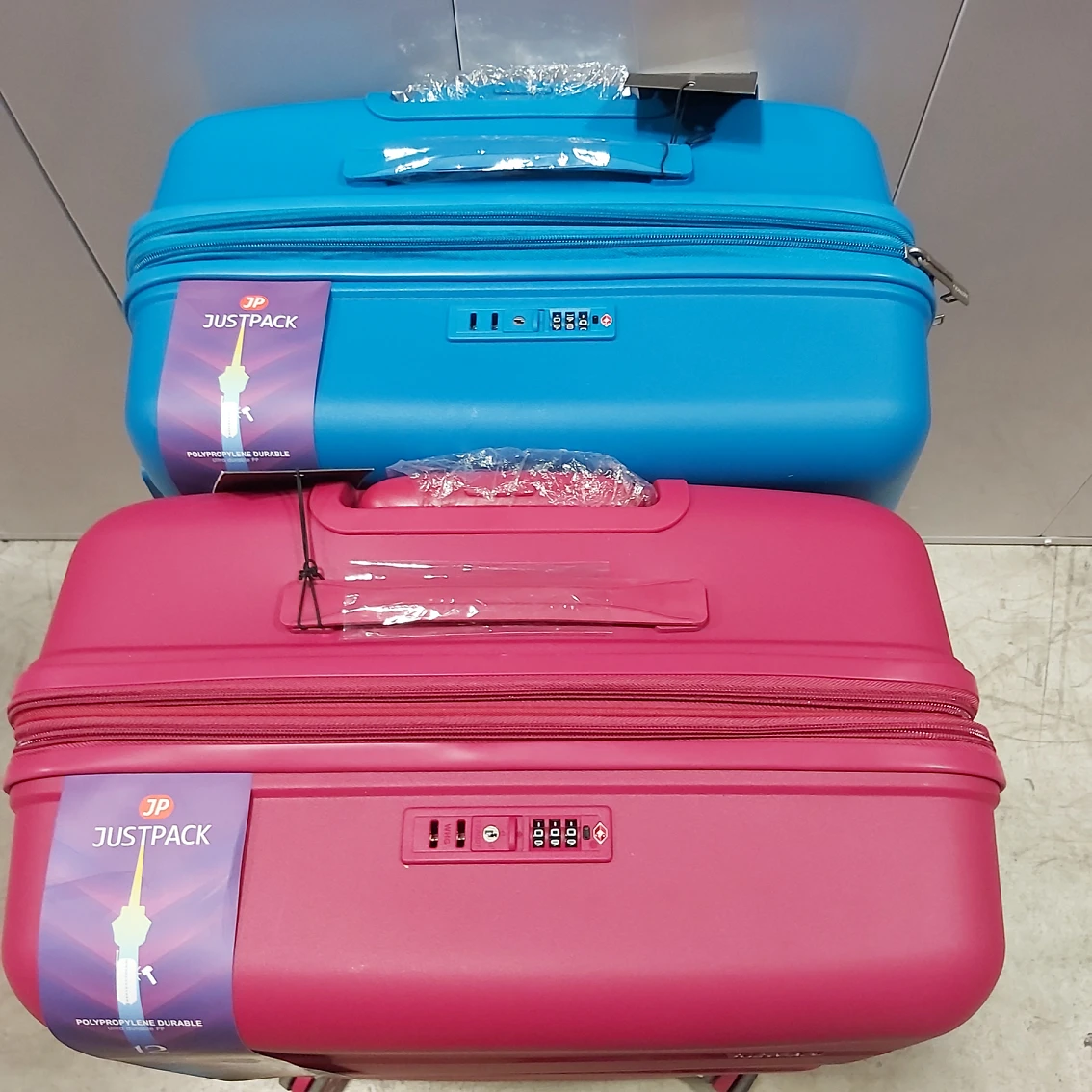 New 26 inches Hard Shell Travel Baggage Luggage Blue Pink image indicator(4)
