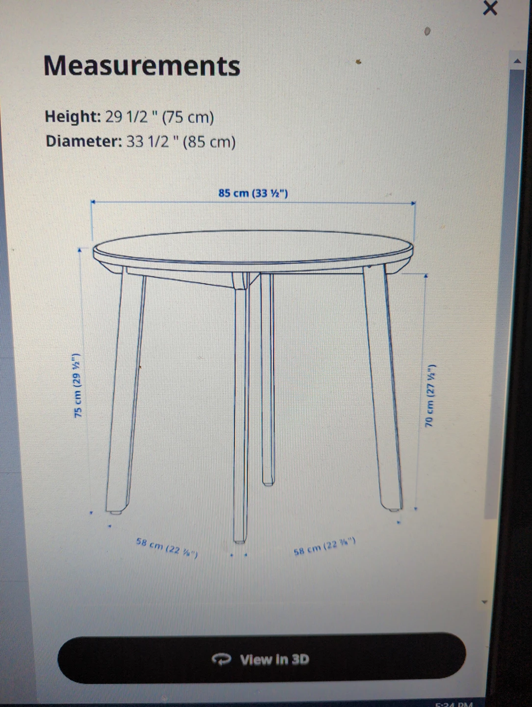 IKEA round wooden table #freecycle - photo 4