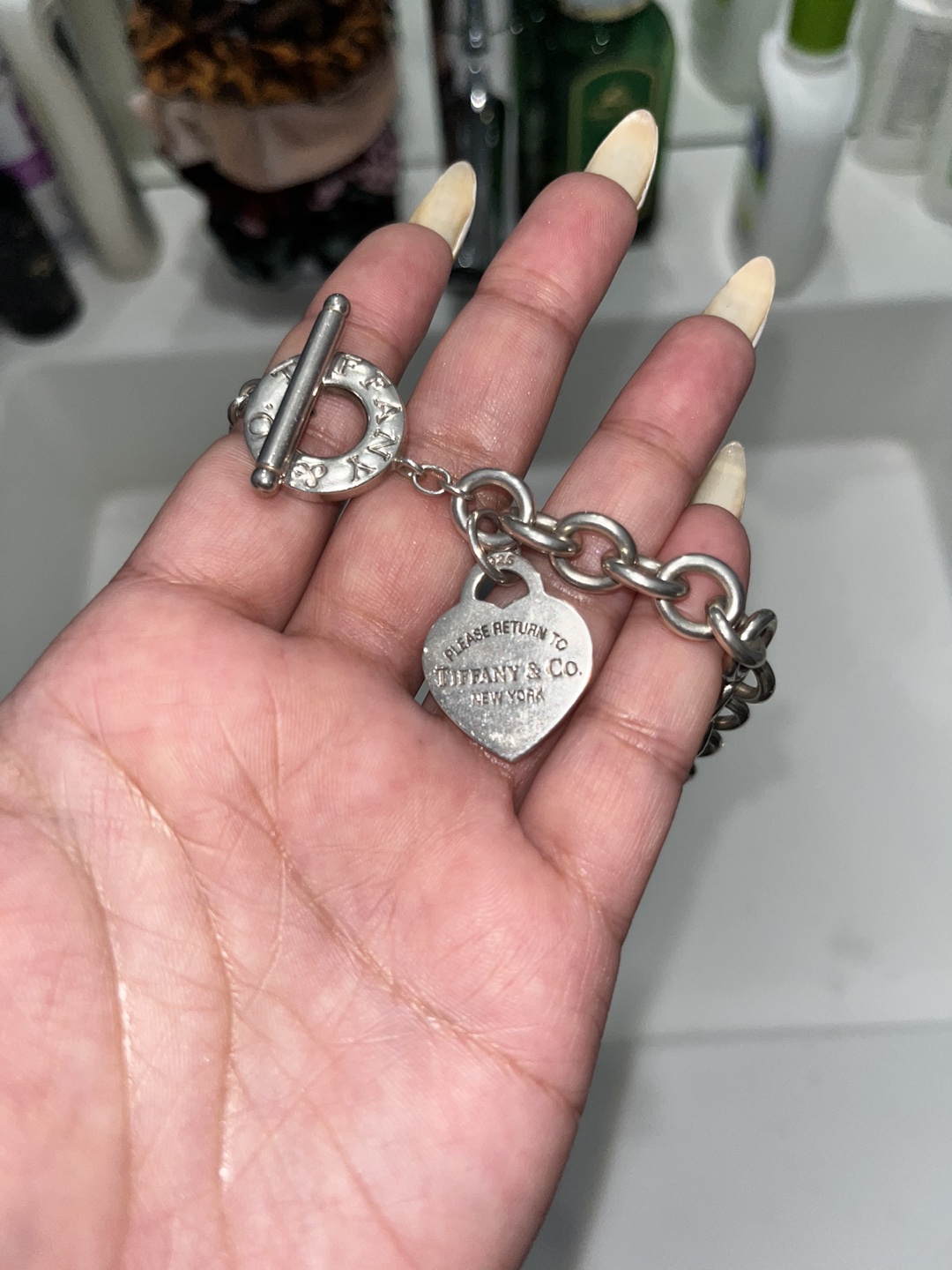 Authentic Tiffany & Co Silver Toggle Necklace - photo 2