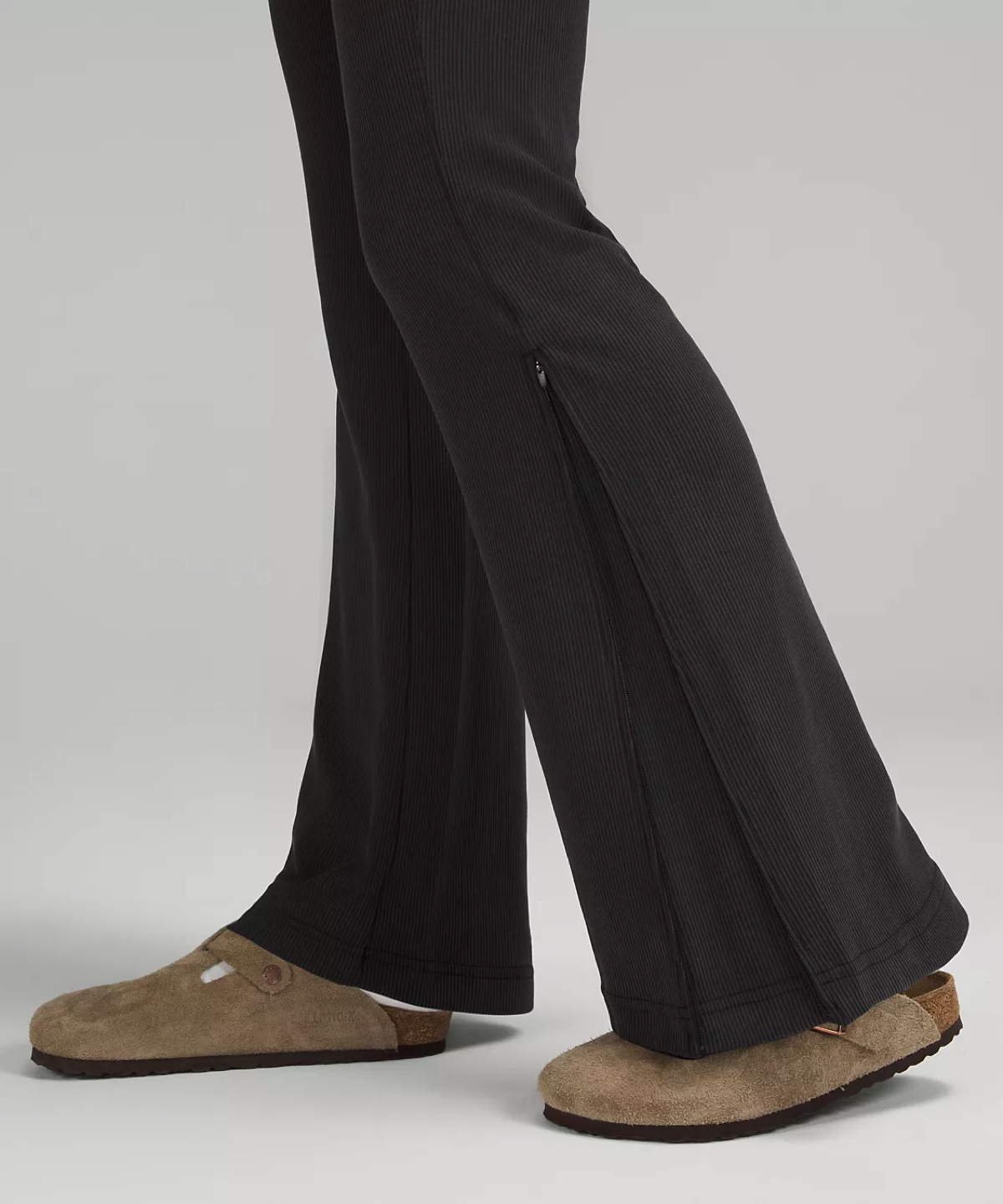 lululemon womens pants   Brushed Softstreme Ribbed Zip Flared - photo 4