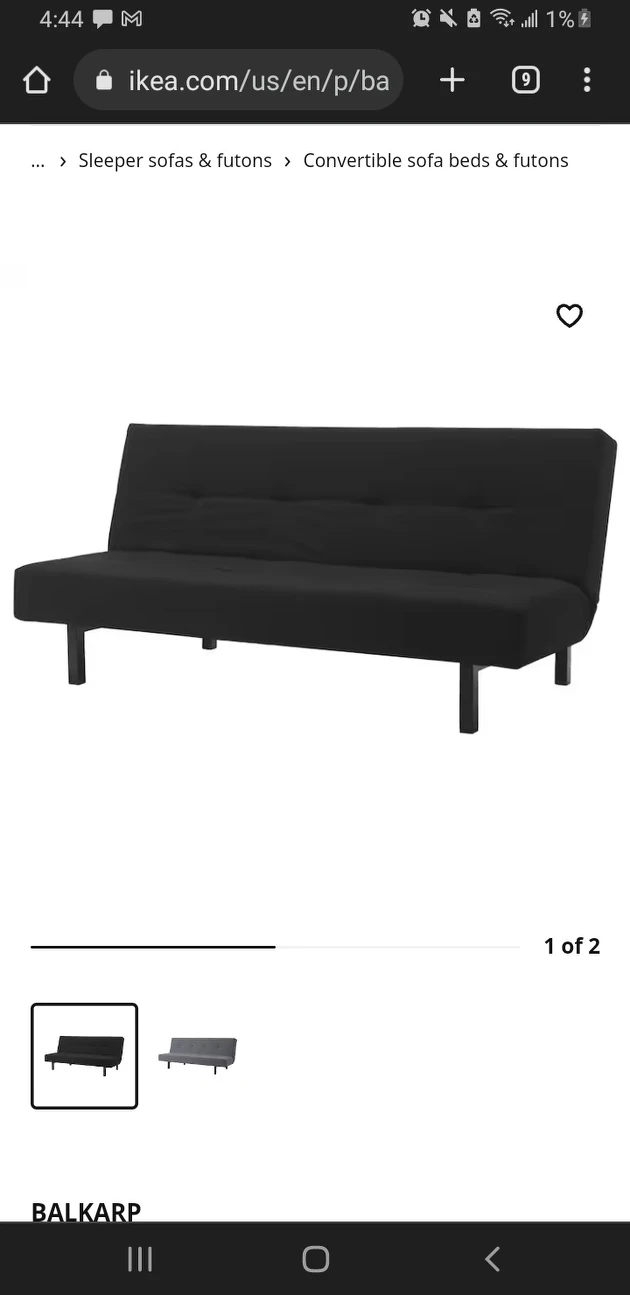 ikea sleeper sofa great condition
