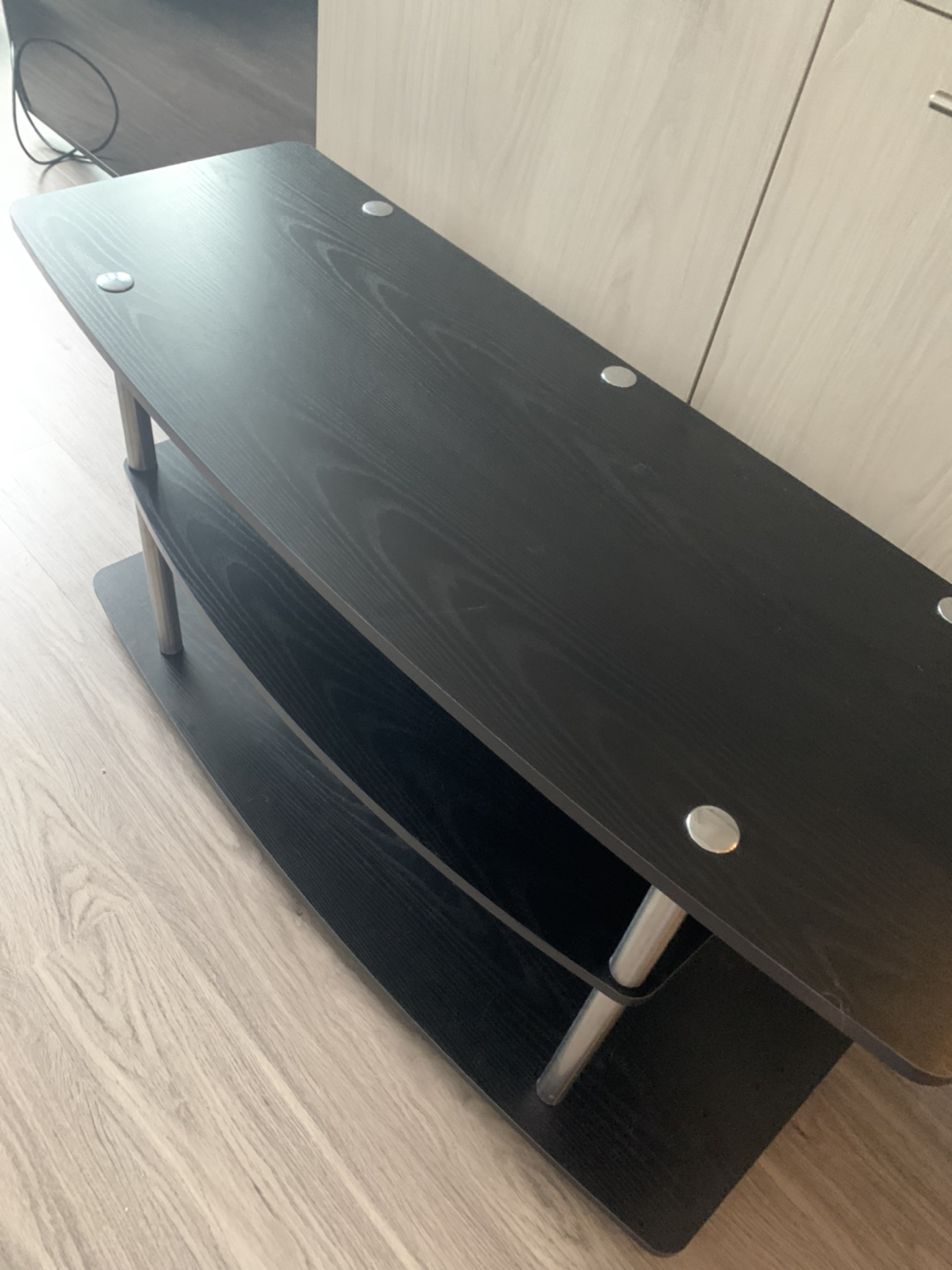 Tv stand for sale! Like new- black - photo 3