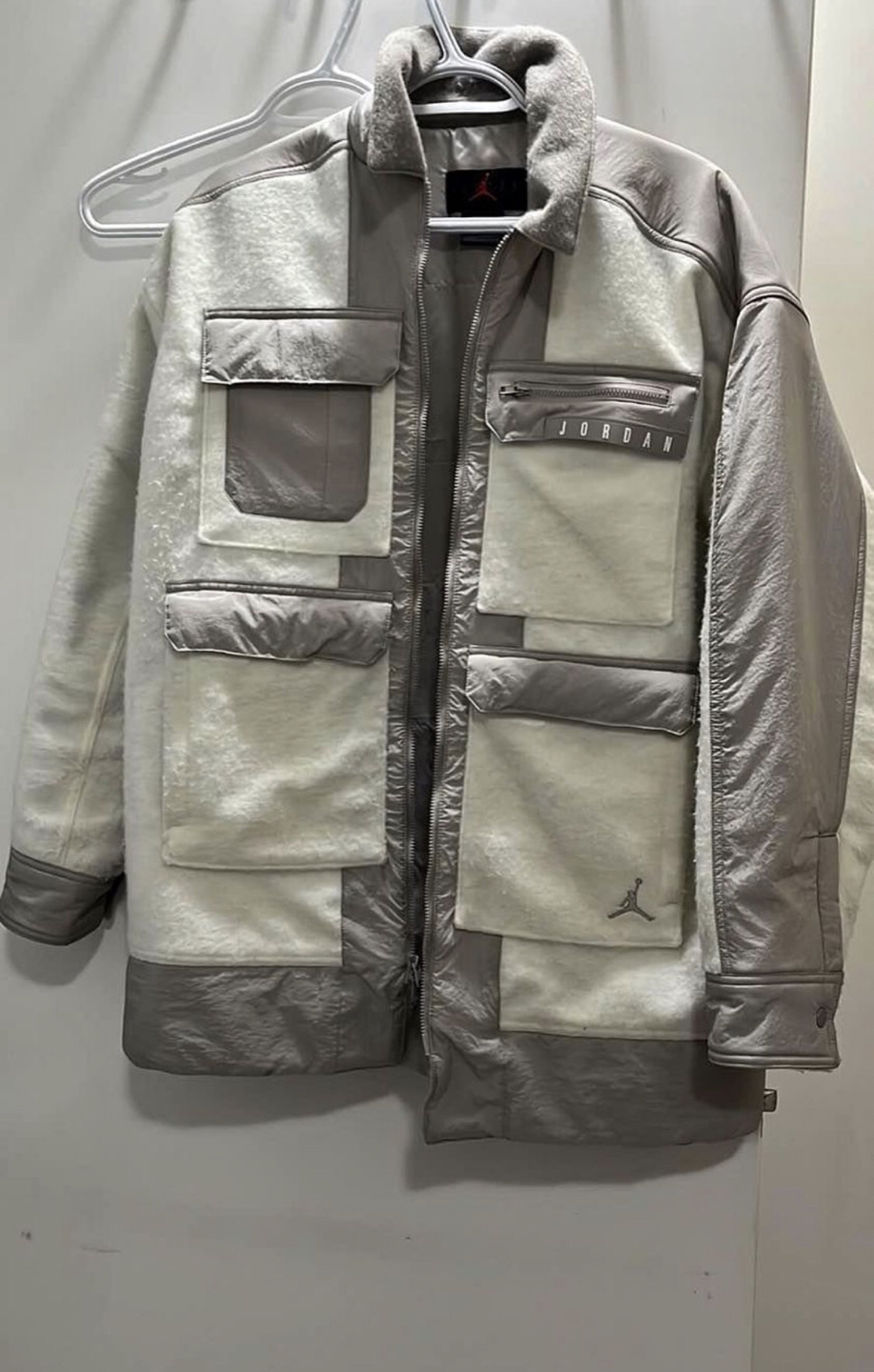 Jordan Women Jacket Fleece Oversize size M parka sweater
