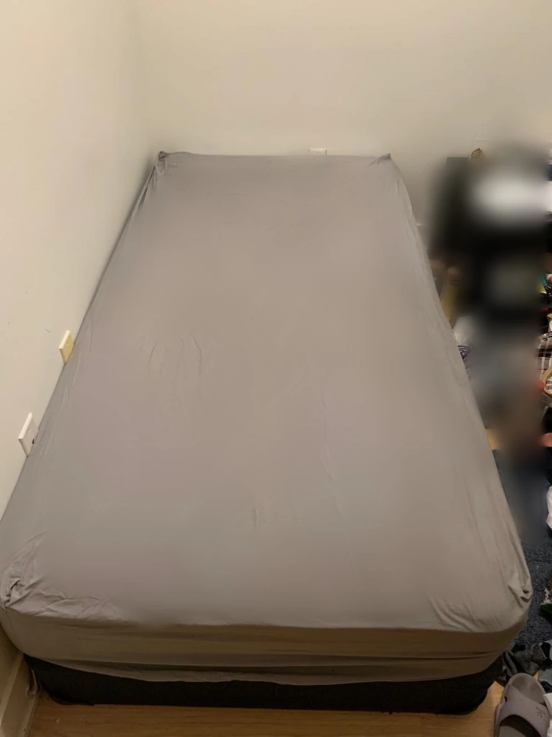 Twin Mattress- 9' along with box spring 6'-7' with two bed cover