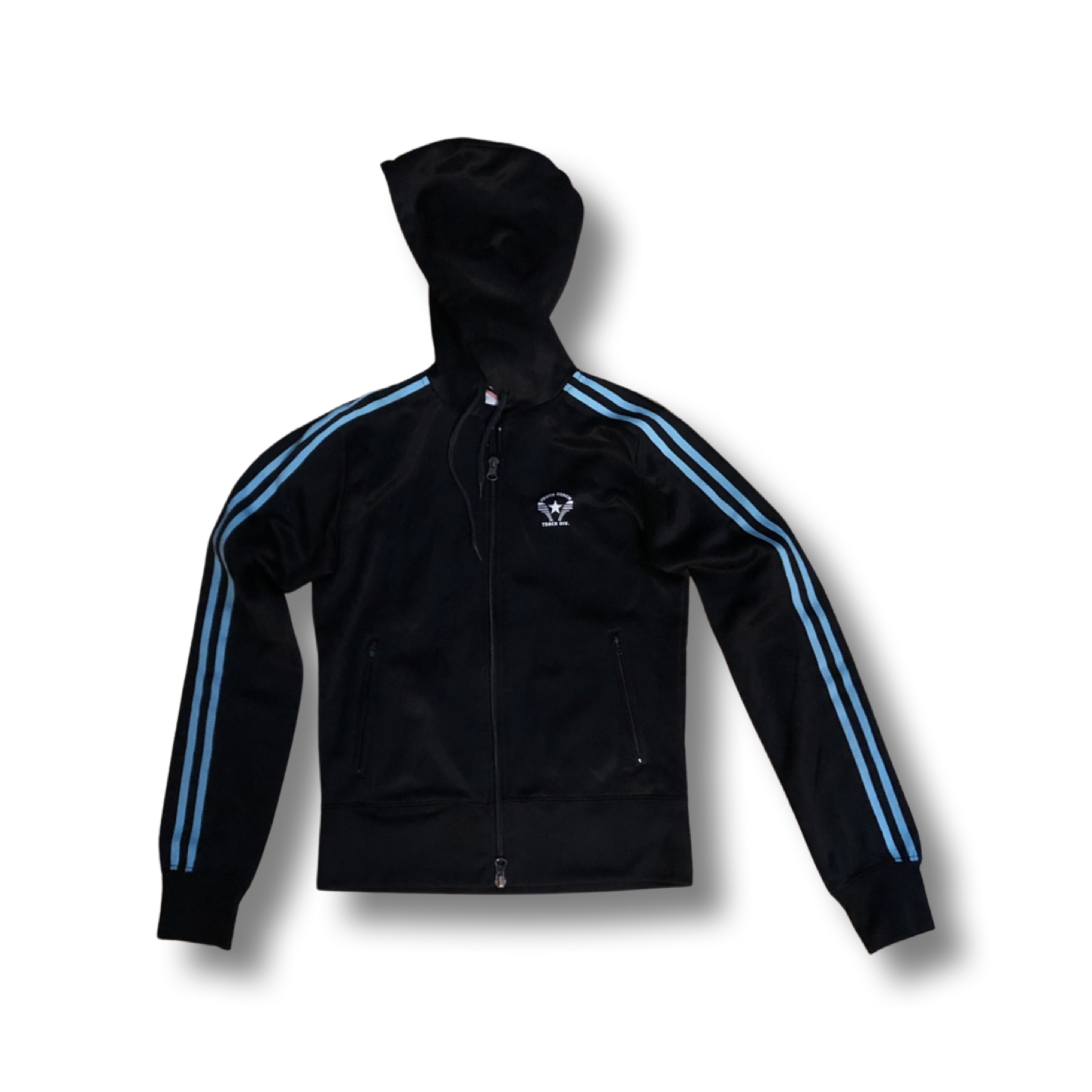 Black Track Suit with Blue Stripes thumbnail