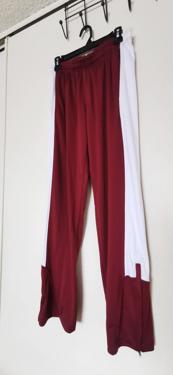men's long red sports pants thumbnail