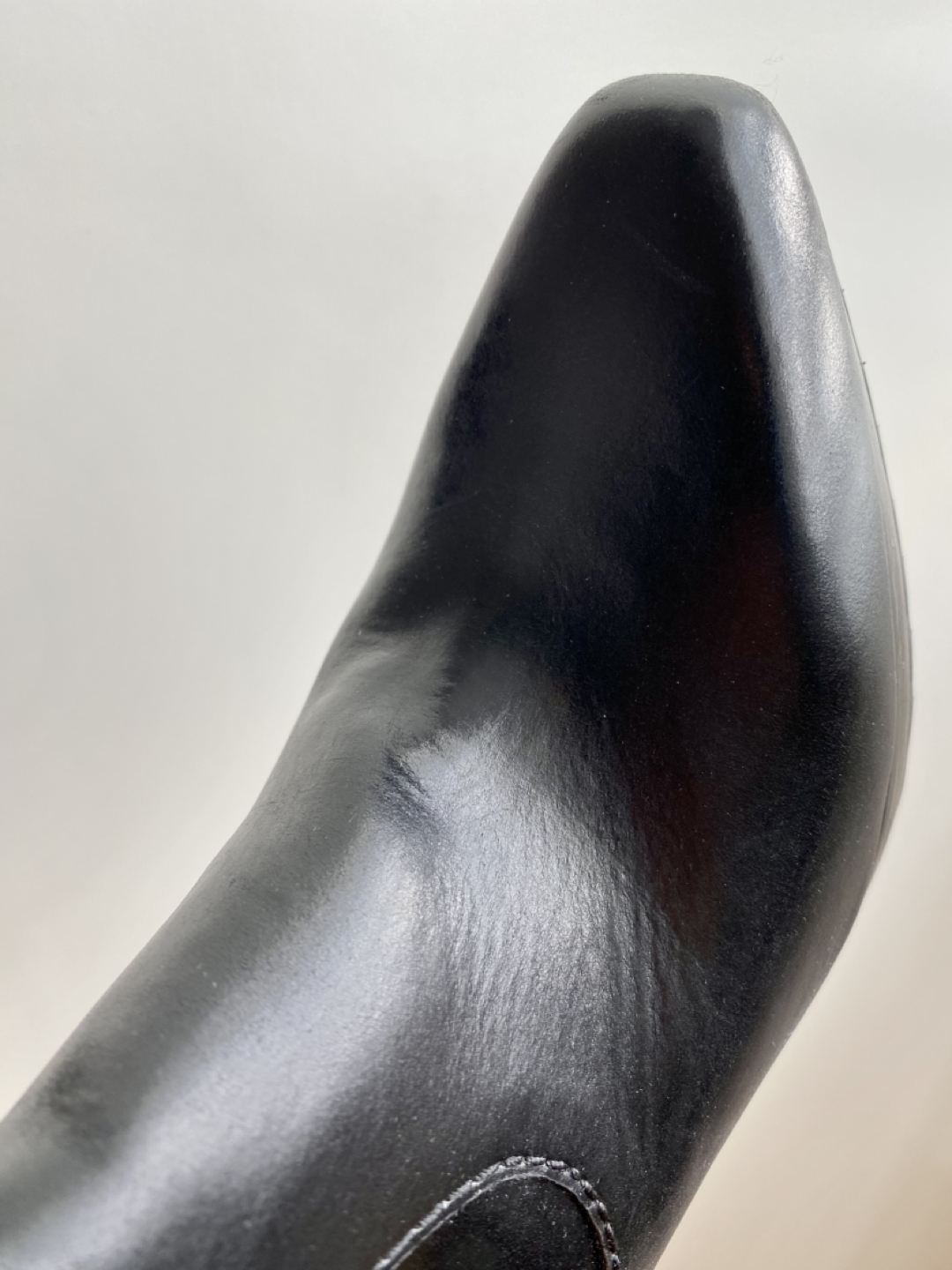 Via Spiga Black Leather High Heel Boots - photo 4