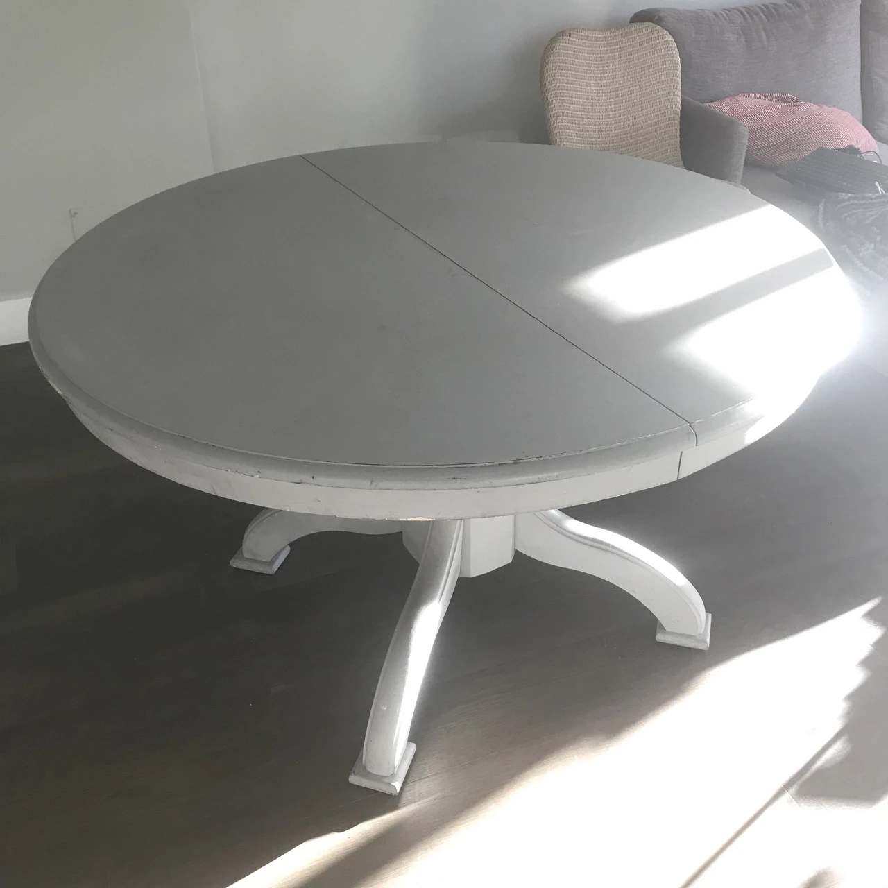 Round Grey Dining Table