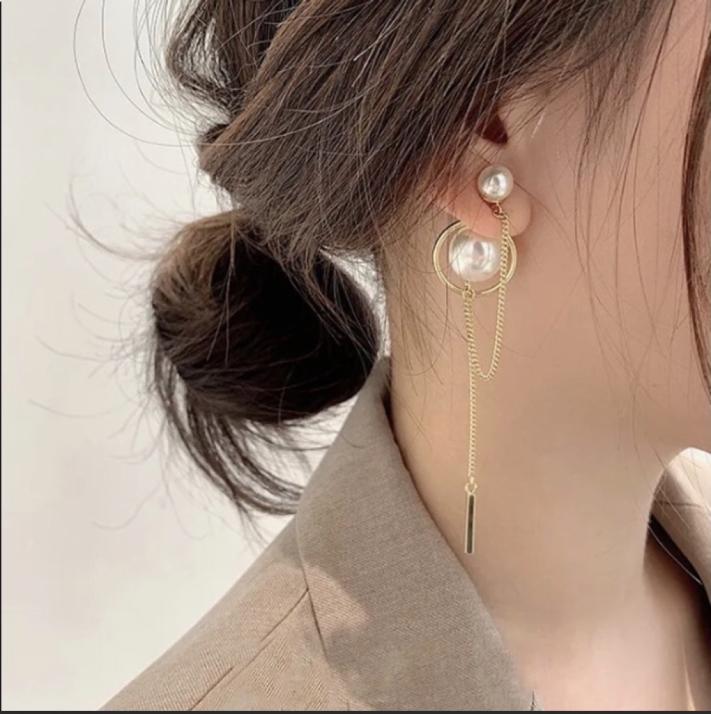 Faux pearl earrings #freecycle thumbnail