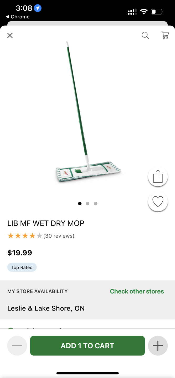 Libman Wet & Dry Microfibre Mop