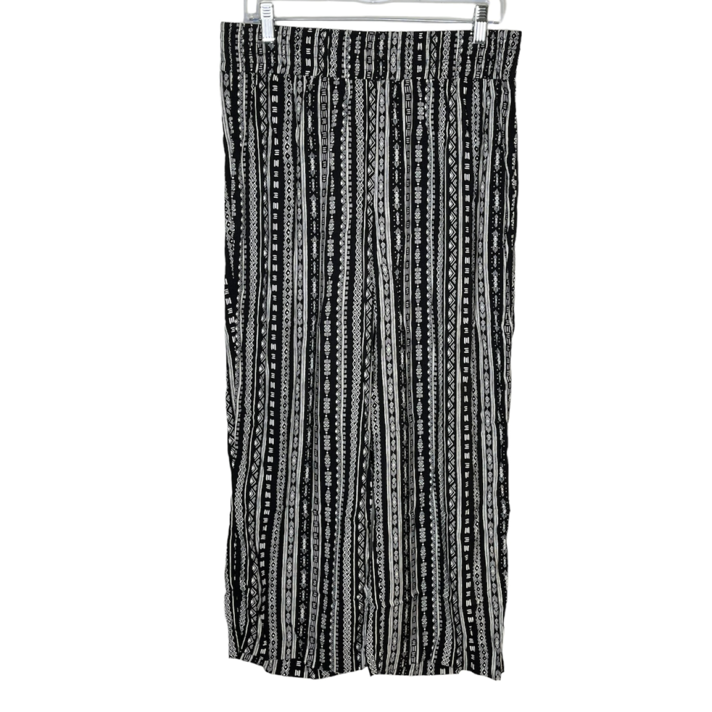 Love & Legend Sz L Wide Leg Geometric Pattern Pants Boho thumbnail