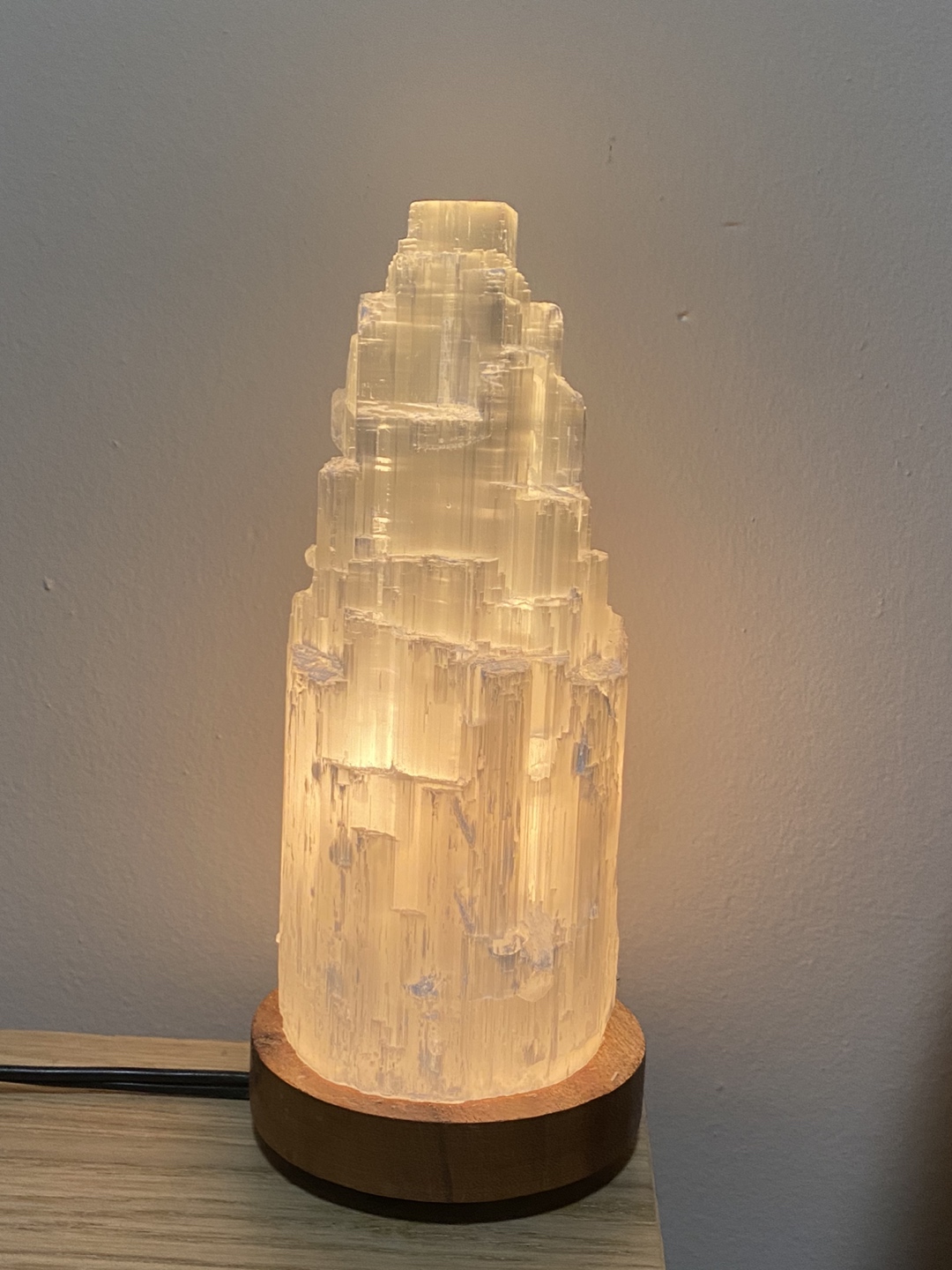 Selenite crystal Lamp - photo 2