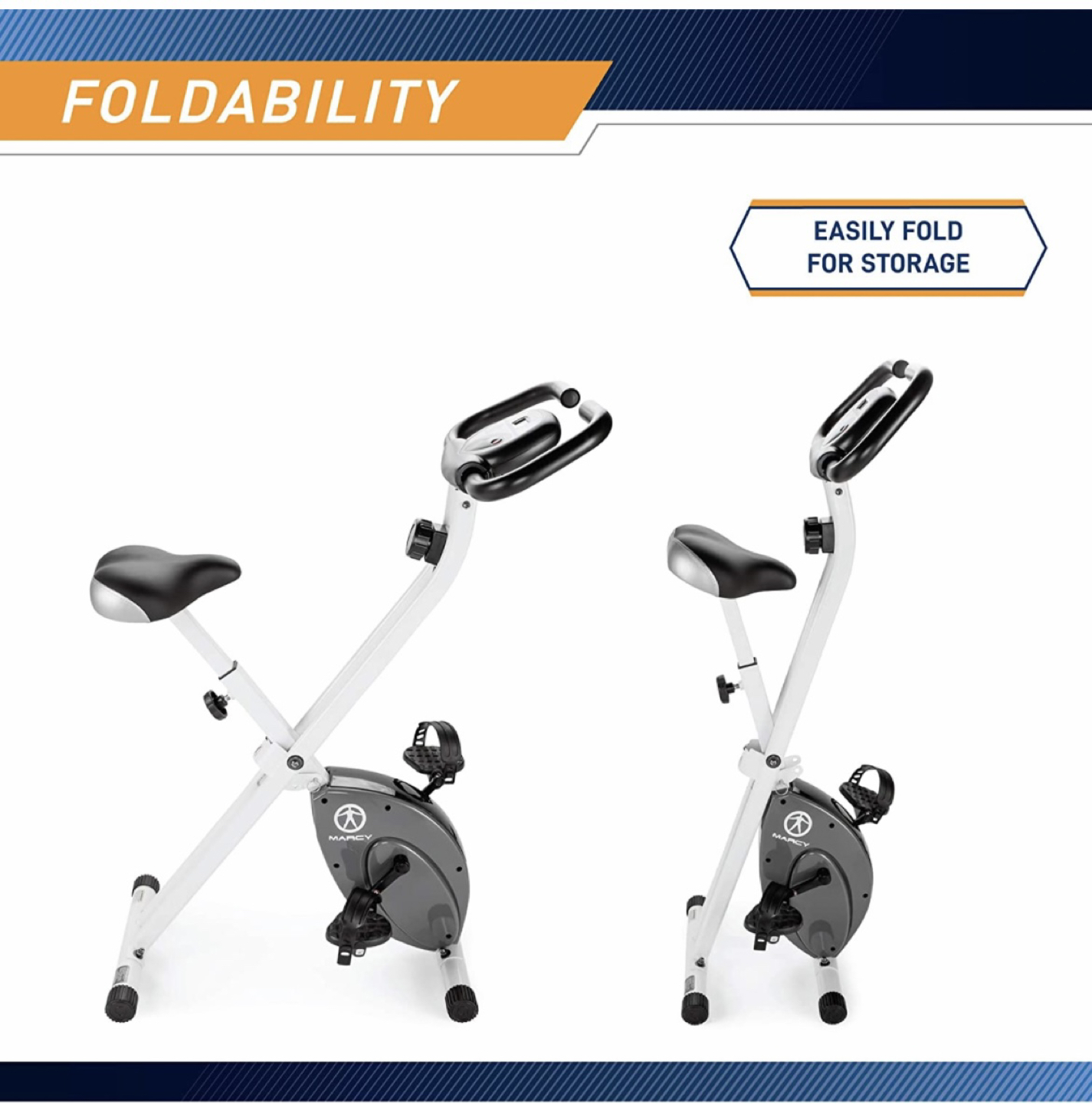 Marcy Exercise bike with adjustable resistance for cardio image indicator(6)