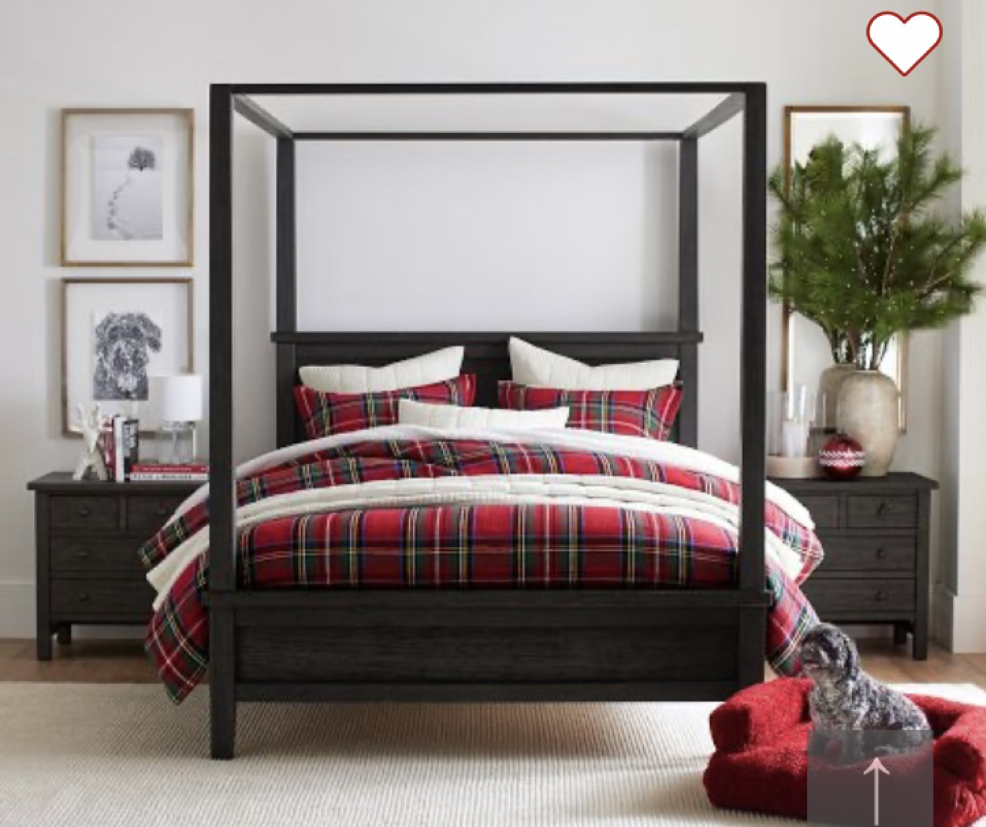 Pottery Barn King Size Farmhouse Canopy Bed - photo 2