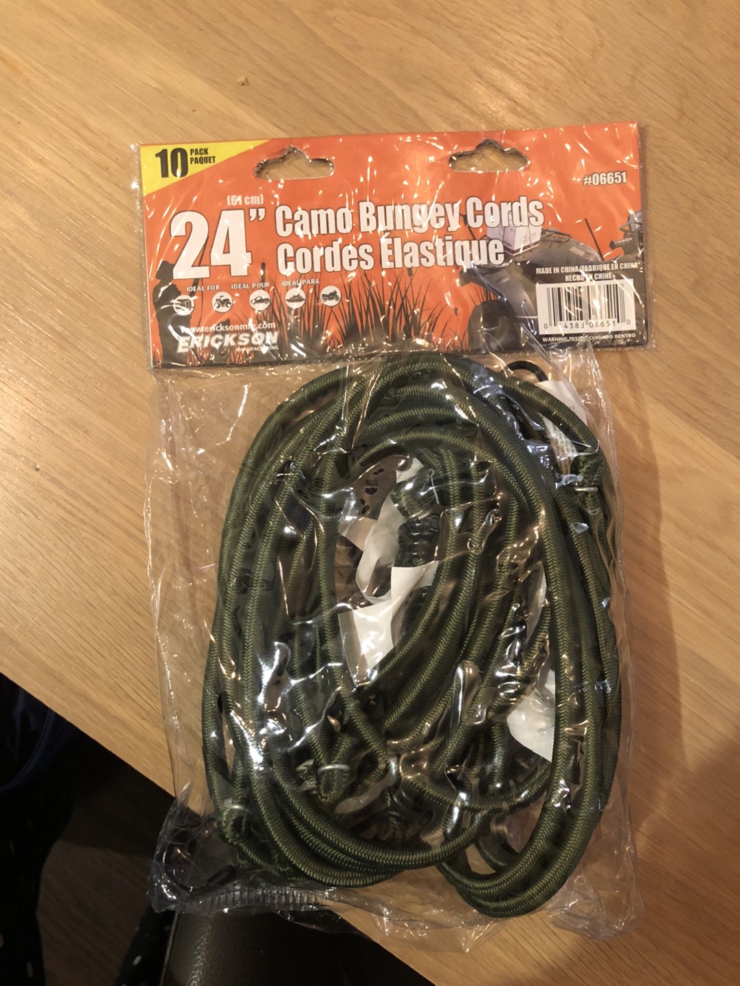 Erickson camo bungee cords