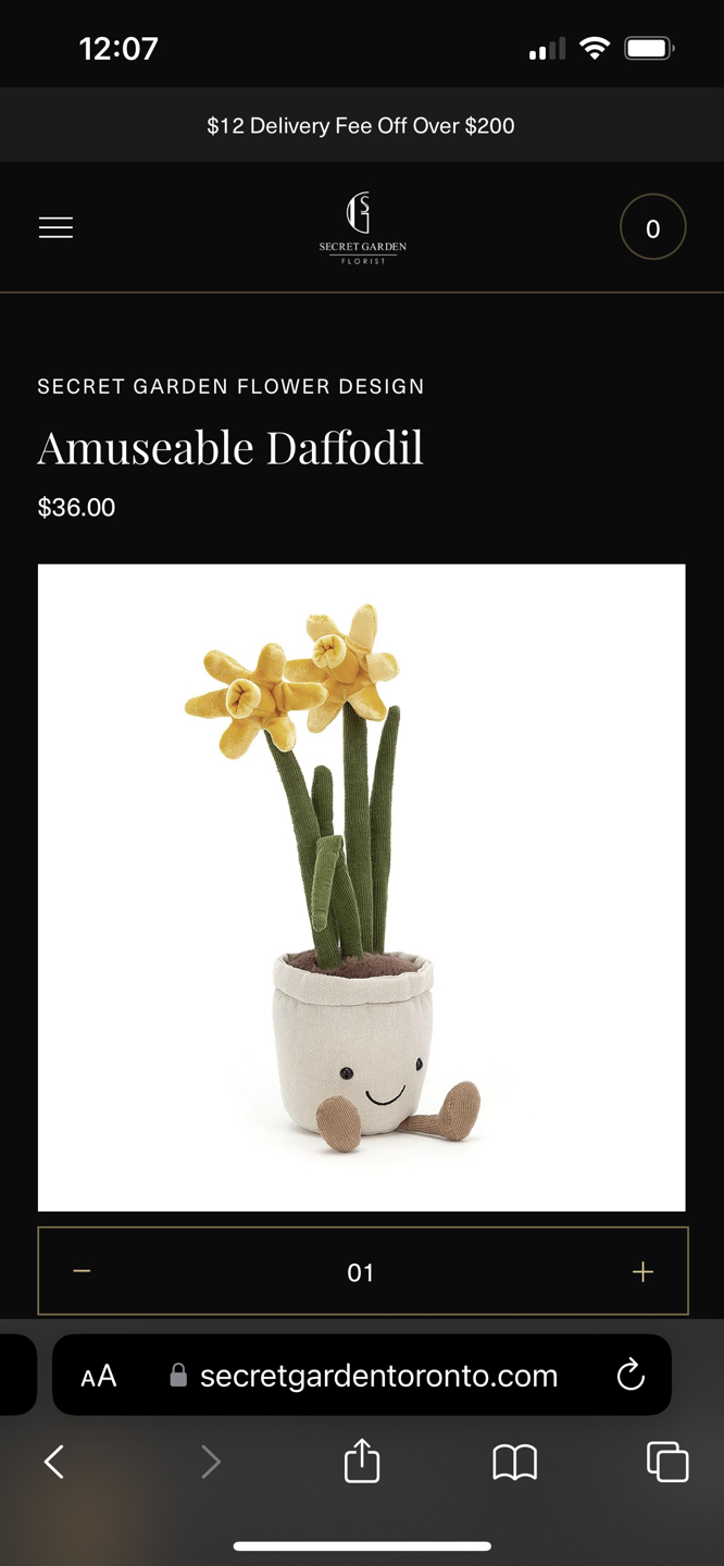 Brand new jellycats Amuseable Daffodil thumbnail