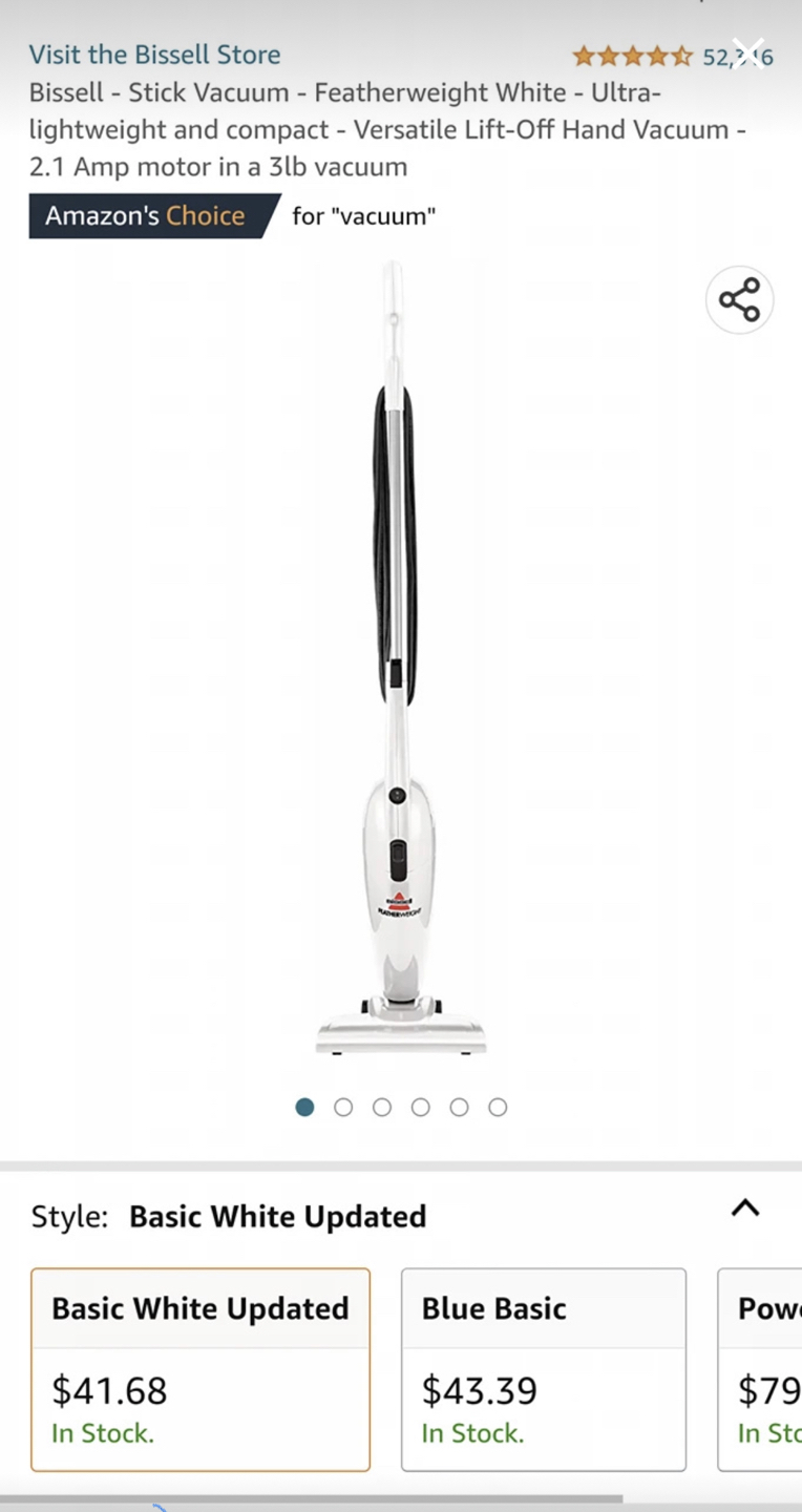 Bissell Featherweight stick vacuum cleaner