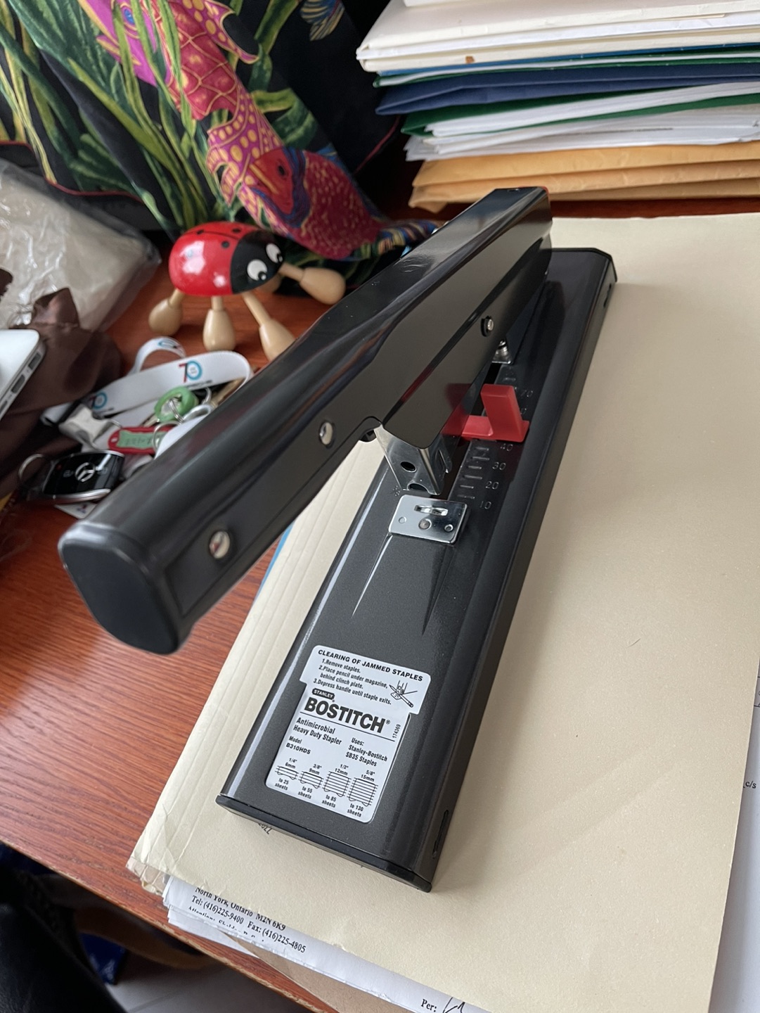 Heavy duty stapler and hole puncher thumbnail