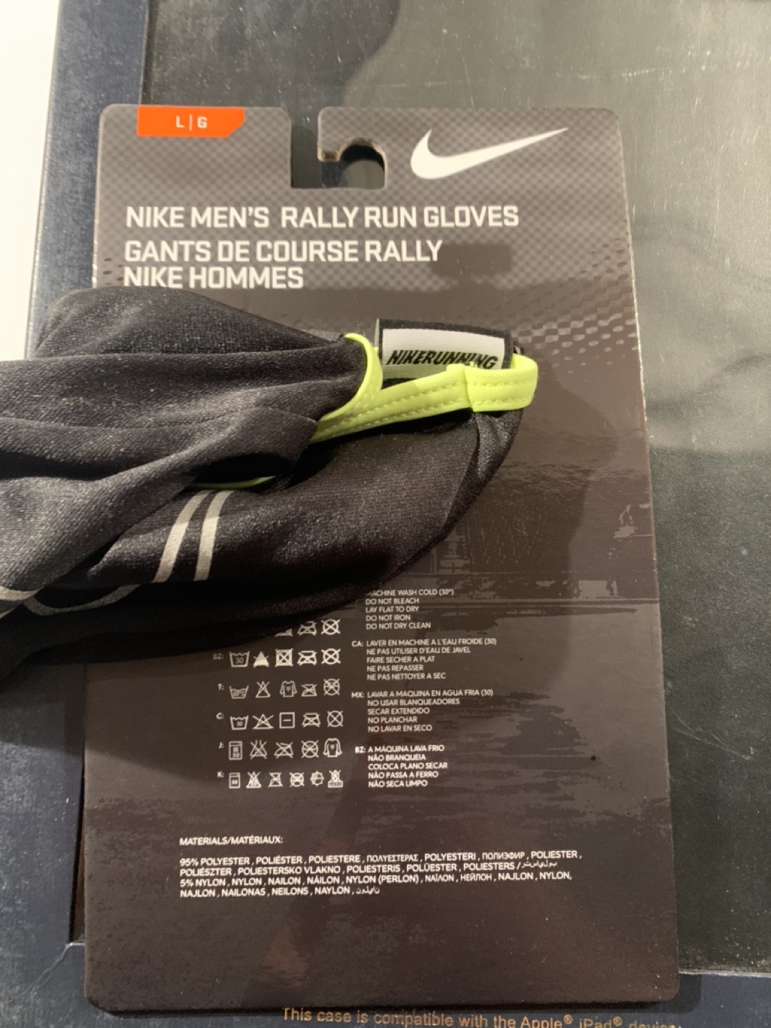 Nike running gloves NEW W. TAGS image indicator(4)