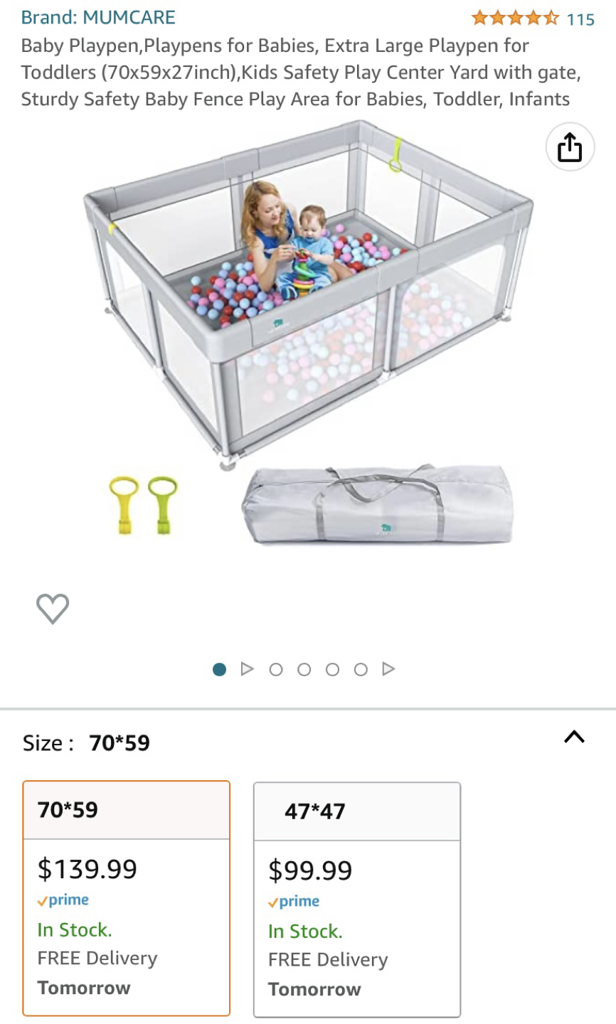 Baby Playpen - Excellent Condition image indicator(3)