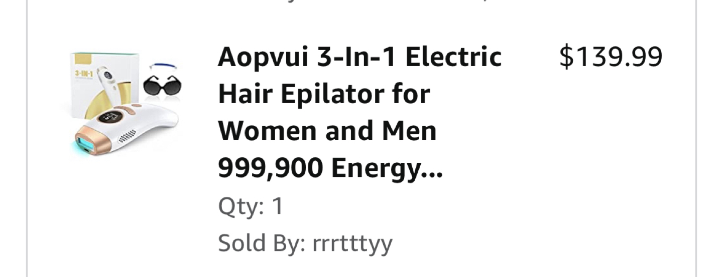 Hair Epilator / Laser hair removal