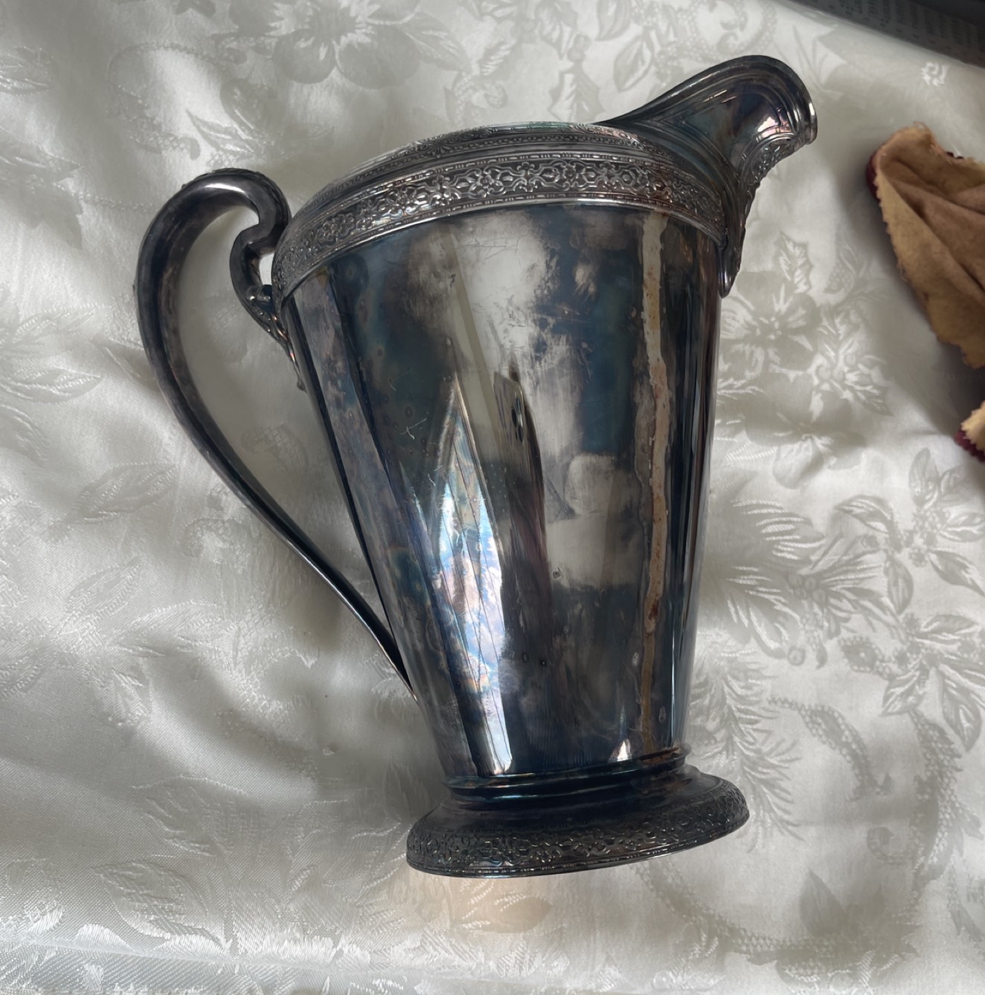 Silver Plated Water Jug (needs polishing)