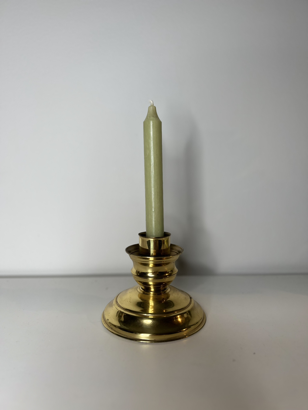 Antique Vintage British brass Candle Holder - photo 5