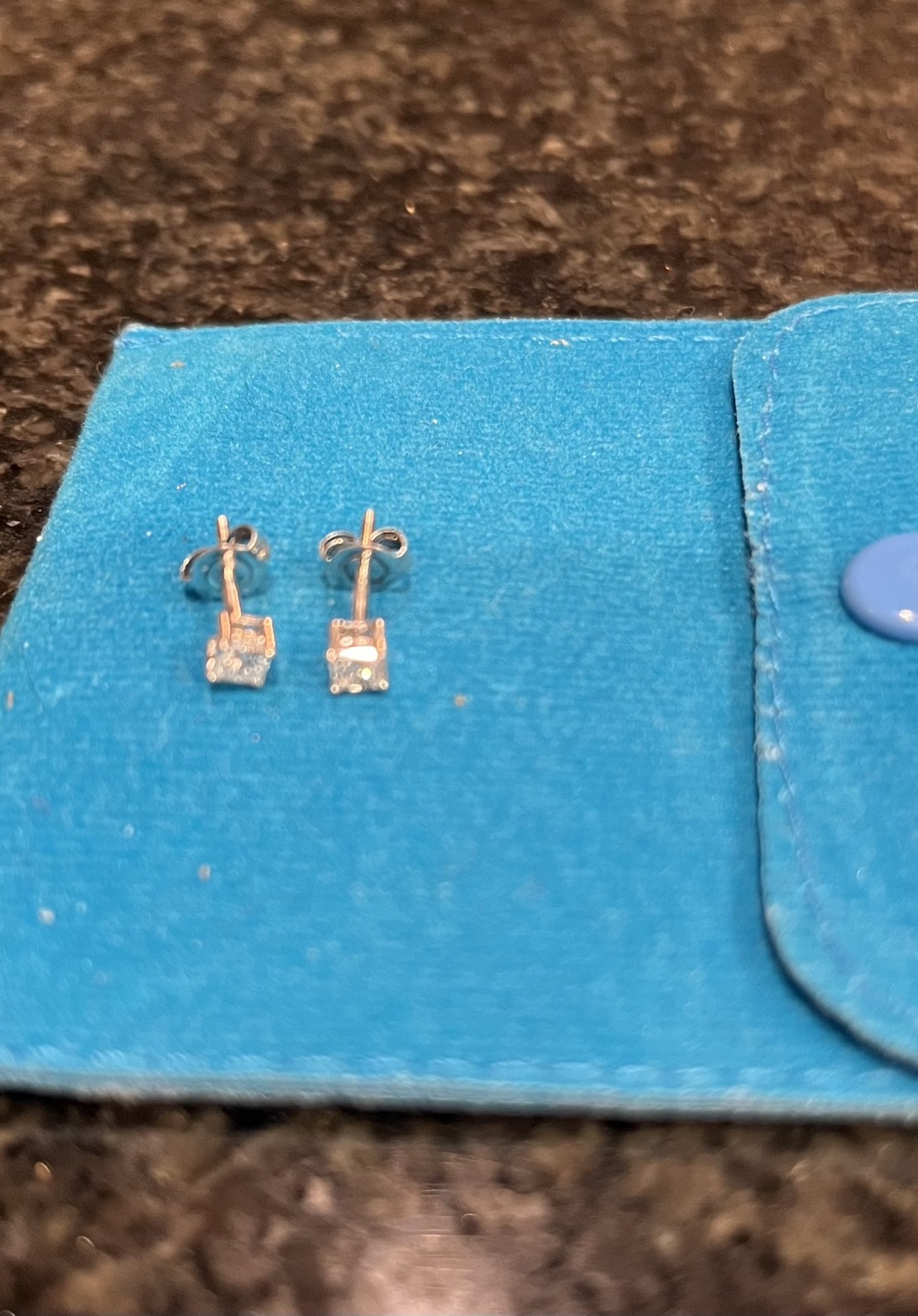 Genuine diamond earrings thumbnail