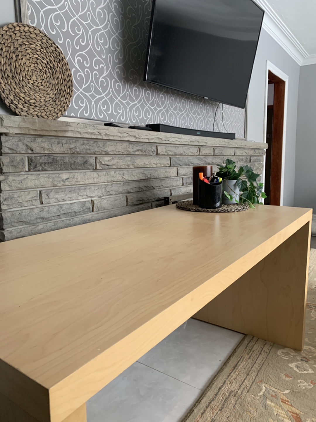 Office table/desk in the colour Oakwood - photo 3