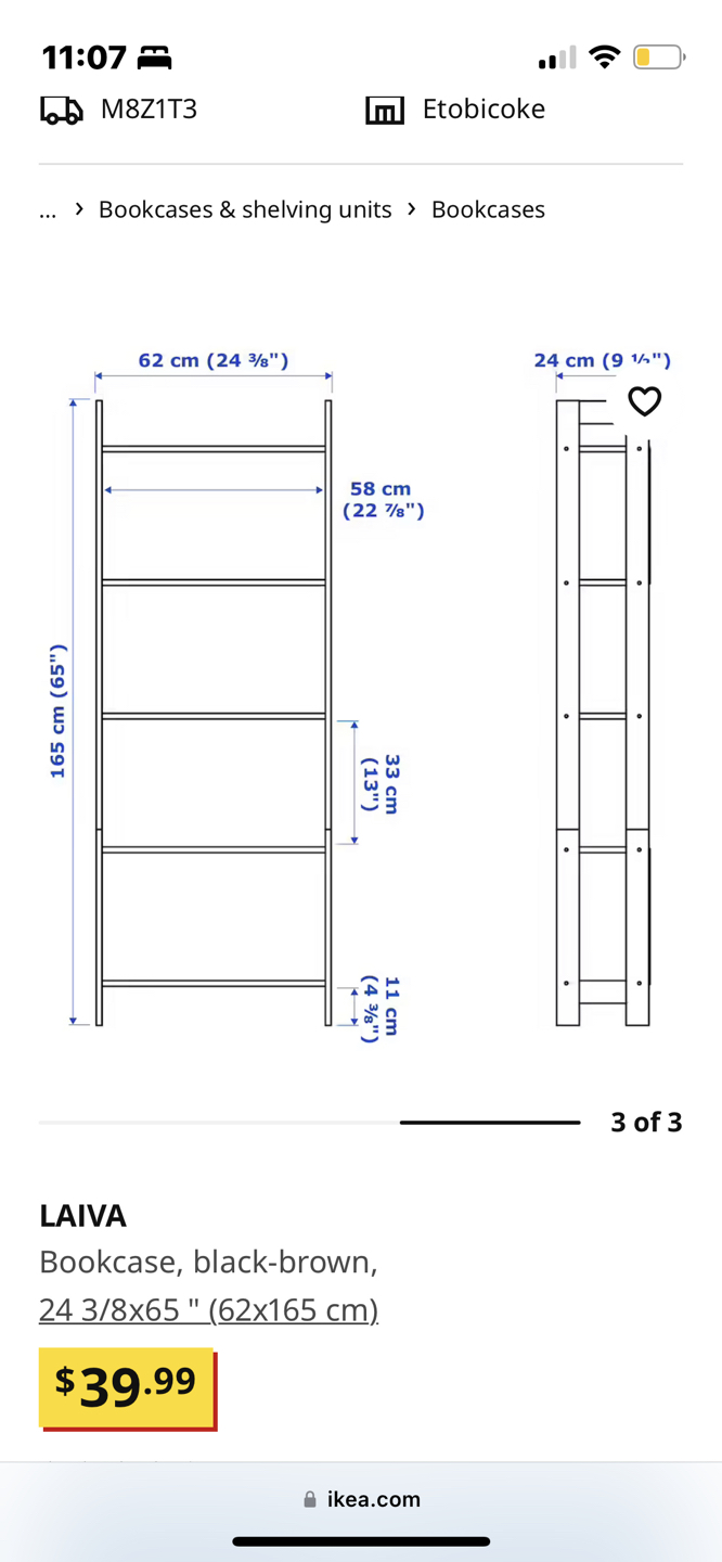 black-brown bookcase - photo 2
