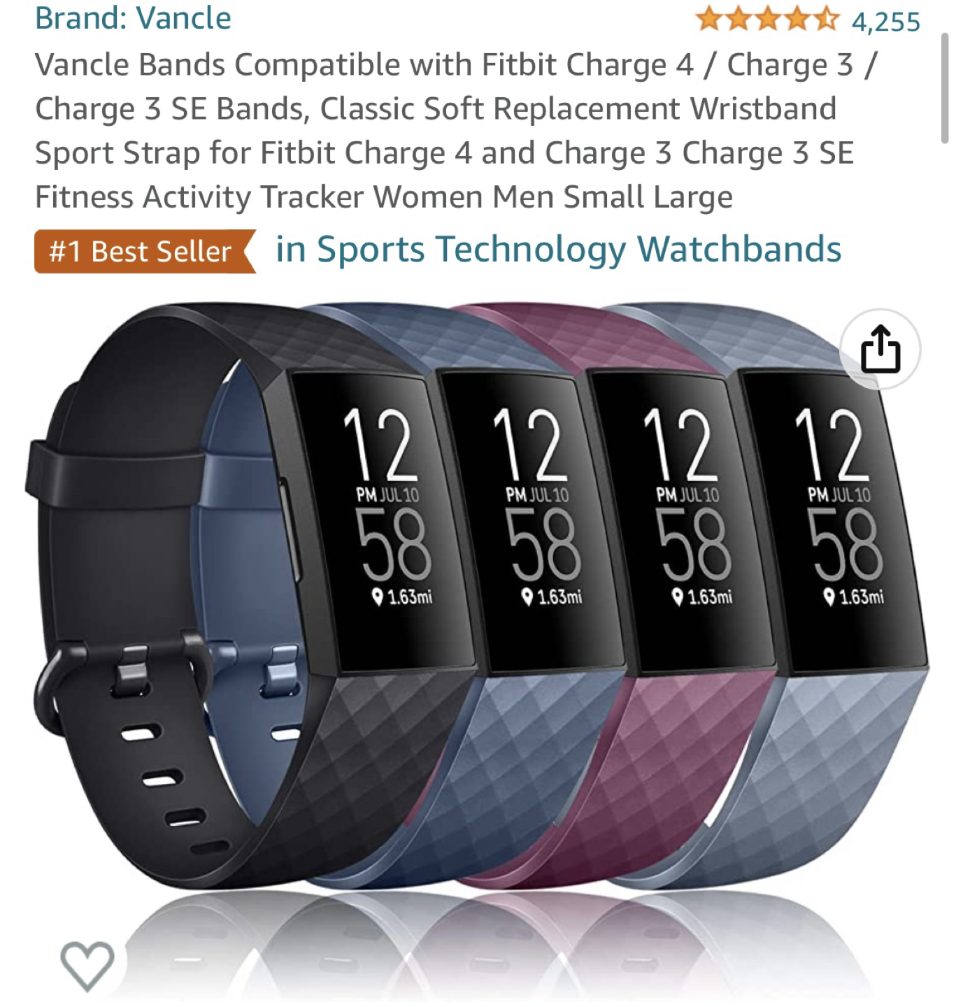 Fitbit Charge 3/4 Wristbands - photo 3