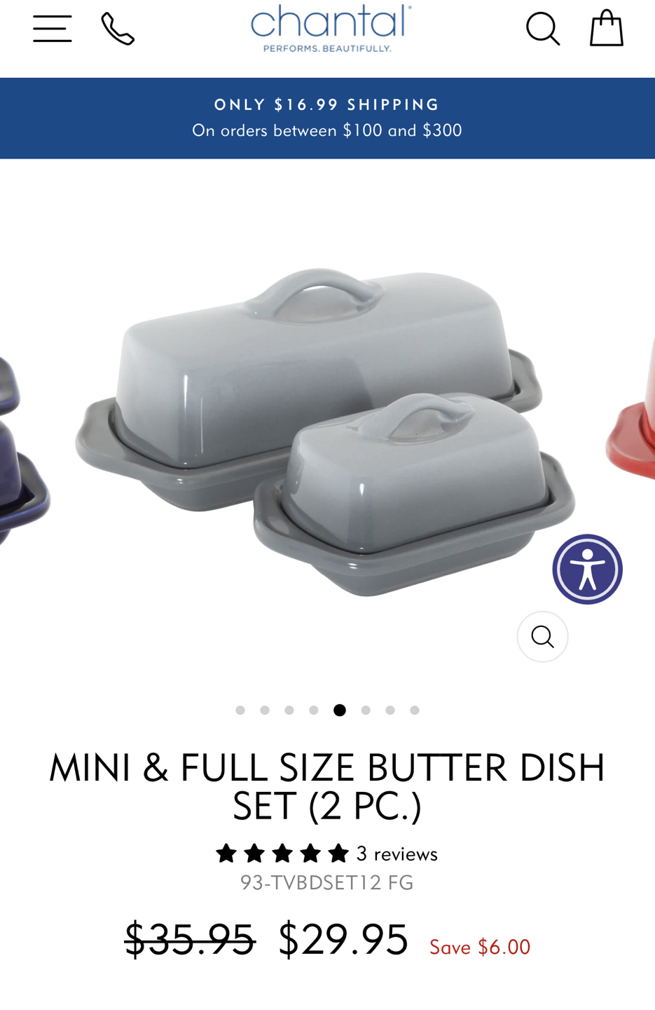 Set of 2 Butter Dishes (Never been used!) image indicator(4)