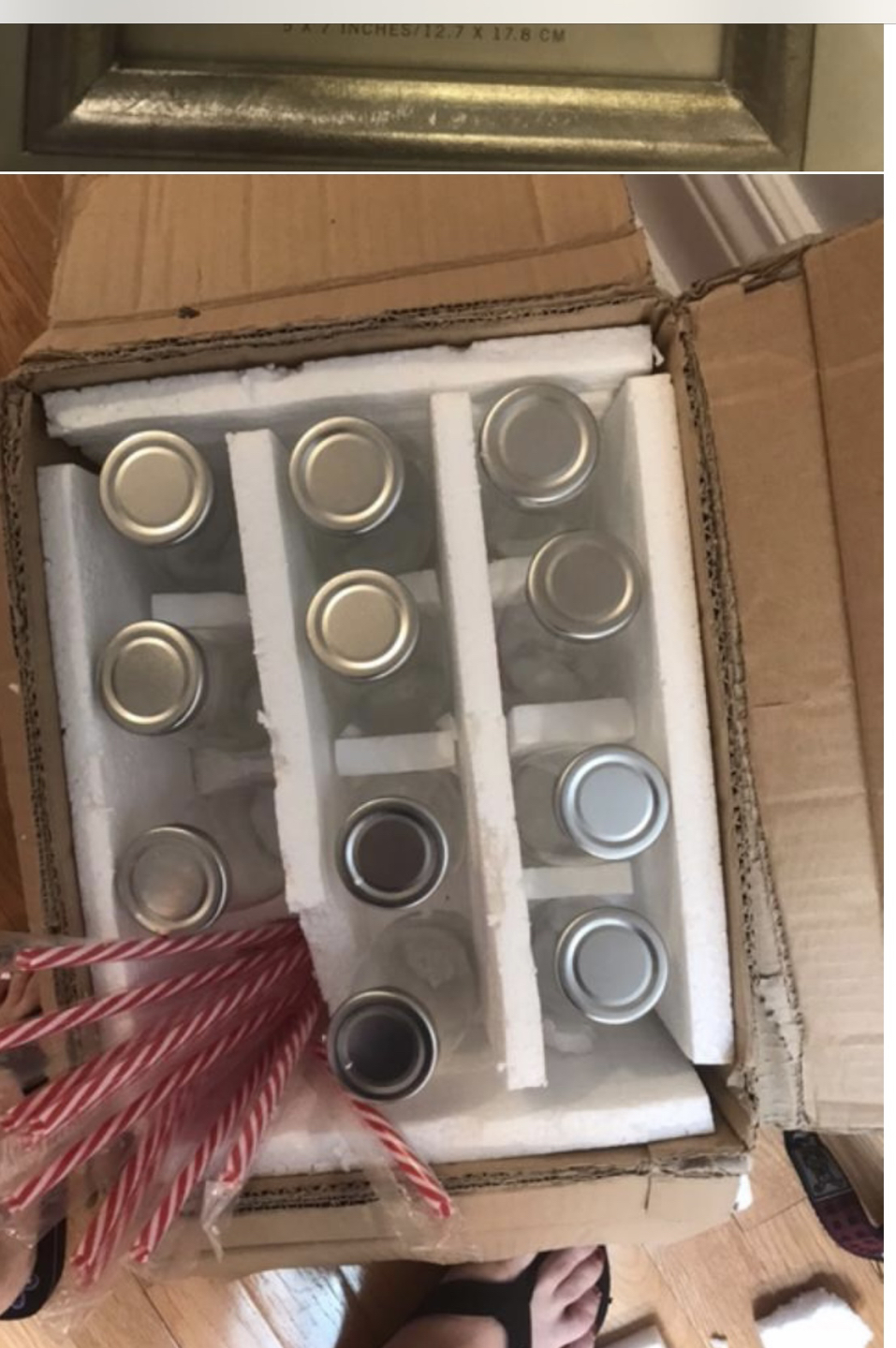 Containers / mini glass bottles with lids thumbnail