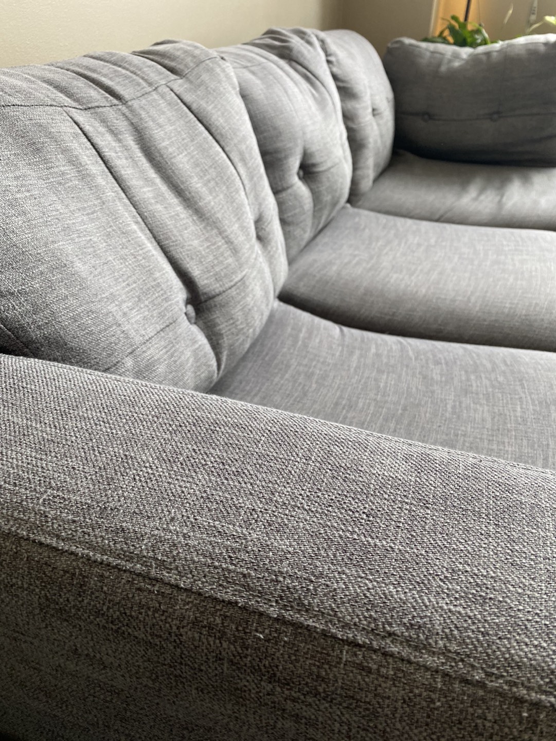 Grey left facing sofa - photo 4