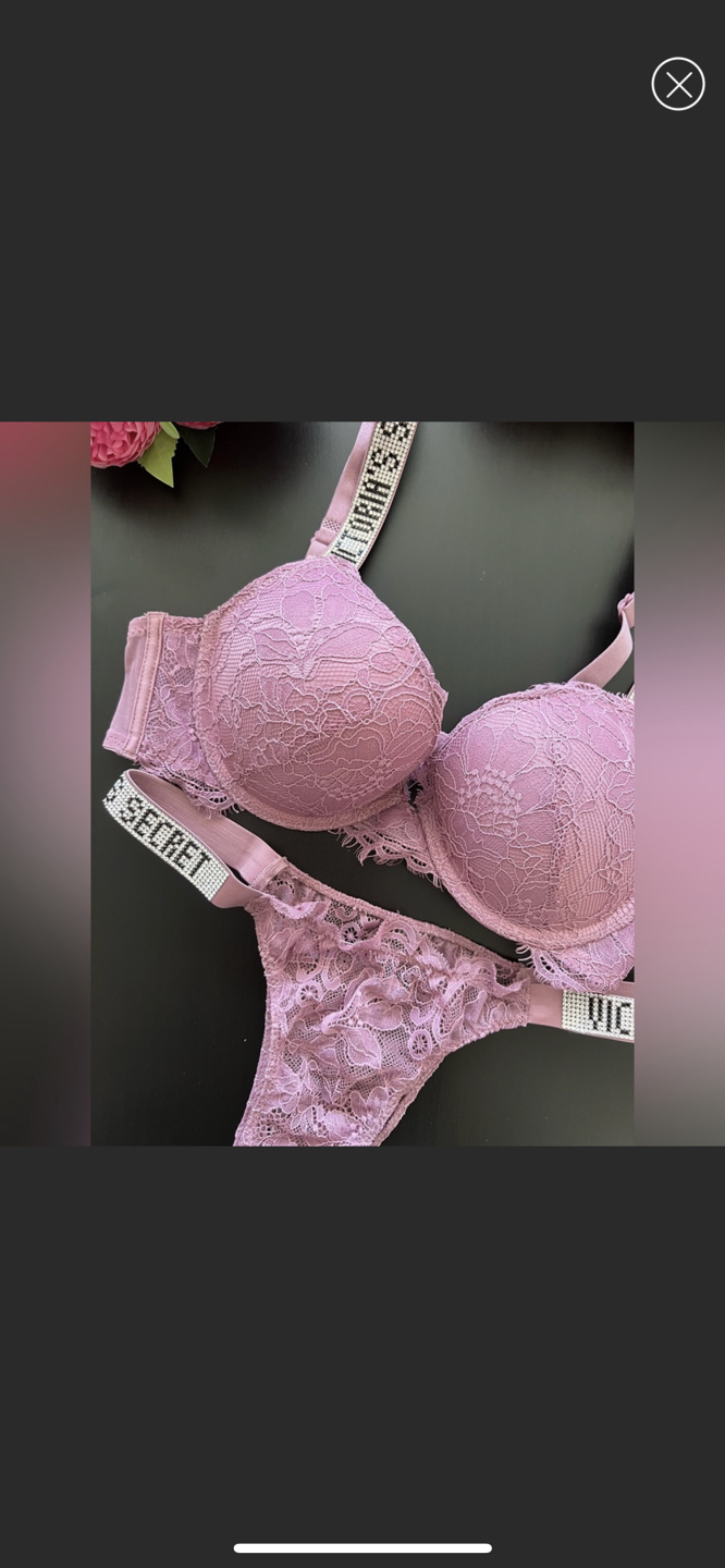 Victoria’s Secret set lace with rhinestones - photo 5