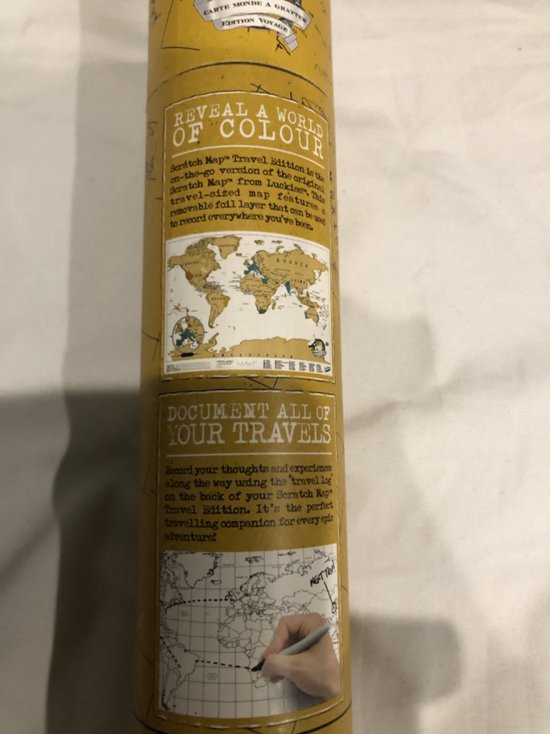 Scratch map-great for the traveller or for yourself!