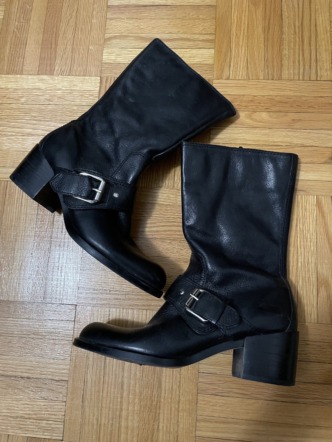 NINE WEST LEATHER BOOTS - size 7 thumbnail