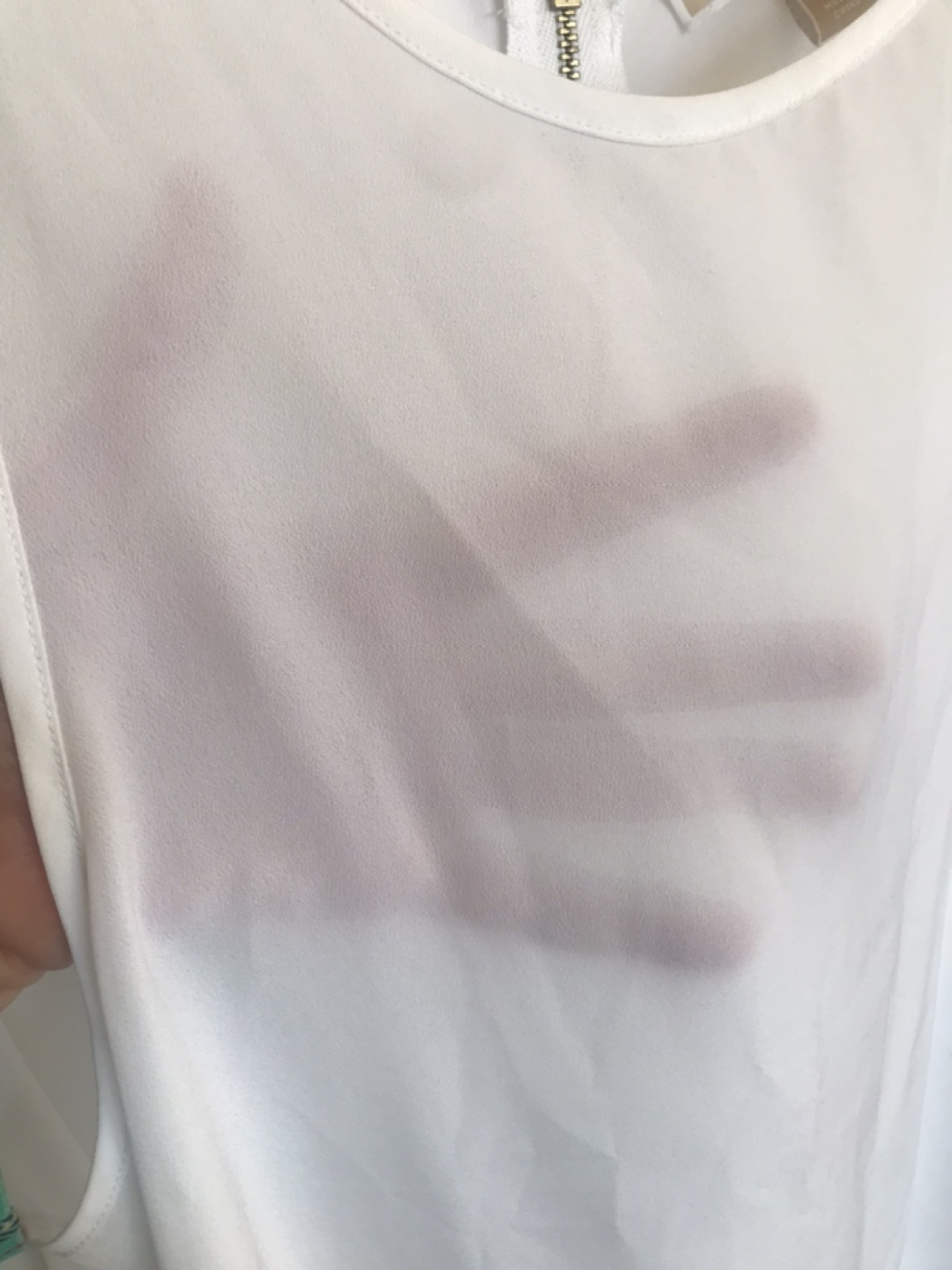 Michael Kors White Sleeveless Blouse • L image indicator(4)