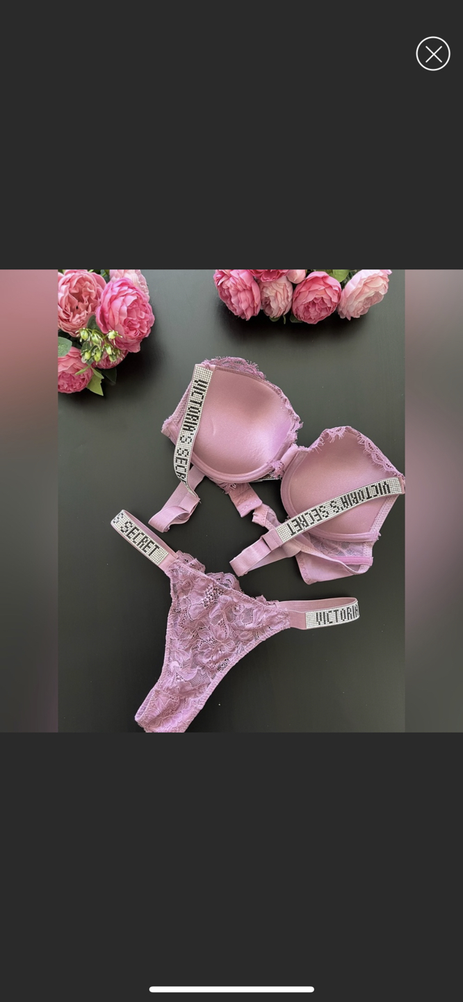Victoria’s Secret set lace with rhinestones - photo 3