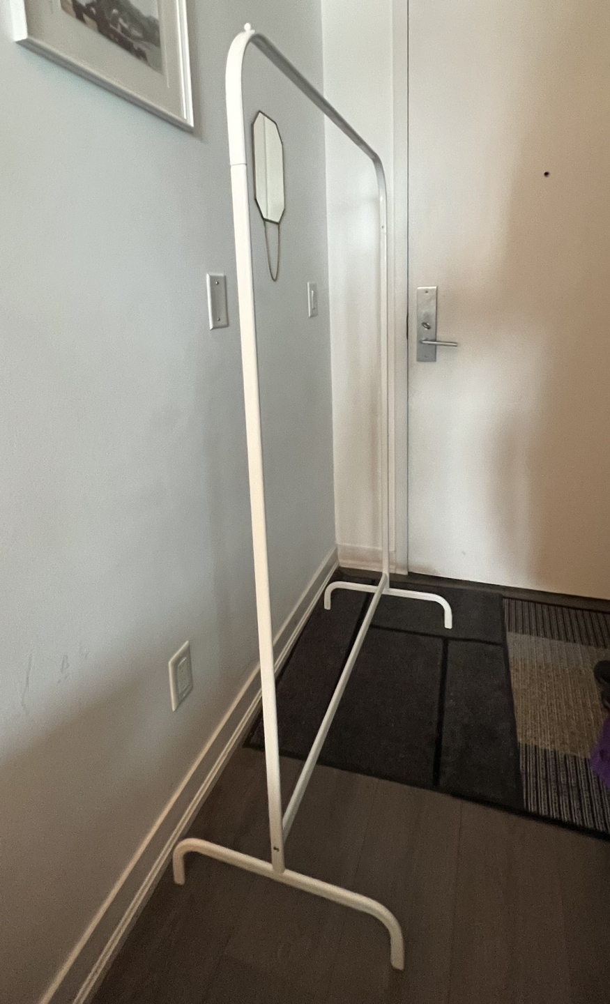 Ikea Mulig Clothes Rack White - photo 2