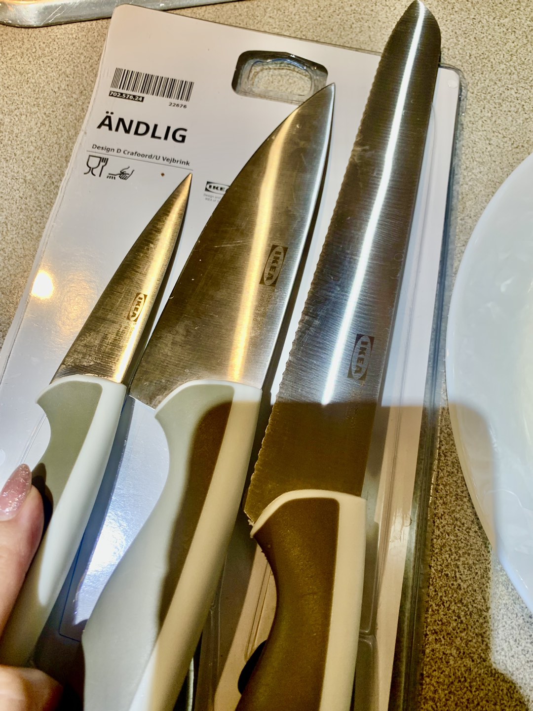 IKEA 3-piece knife set  Pick Up only