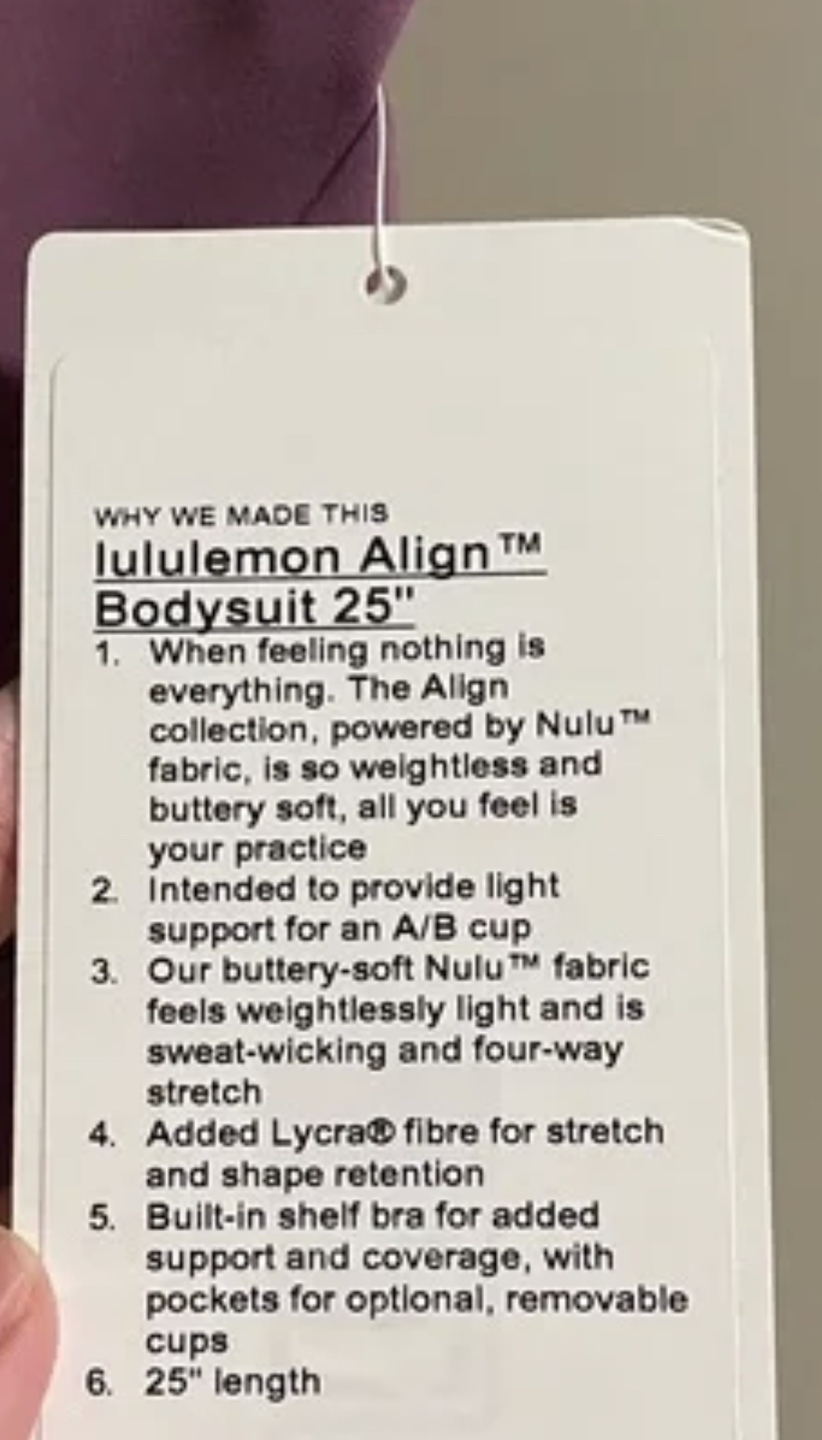 LULULEMON Bodysuit - Onesie image indicator(6)