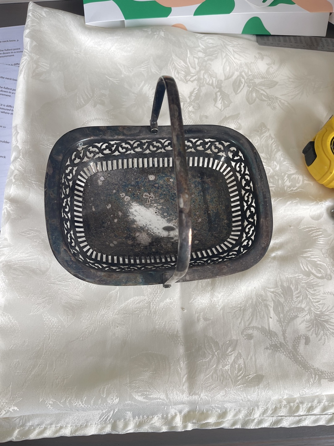 Silver plated candy dish, Basket - photo 3
