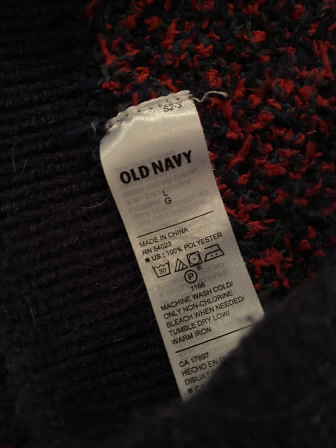 Old Navy fleece dog sweater image indicator(3)