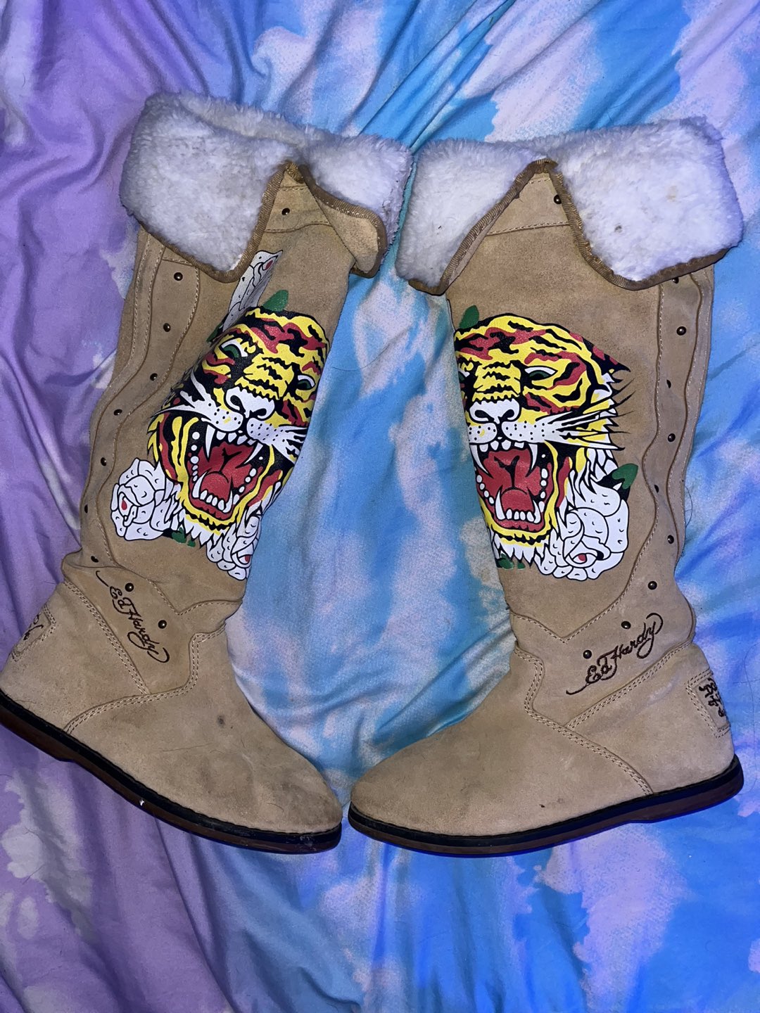 Authentic Ed hardy boots thumbnail