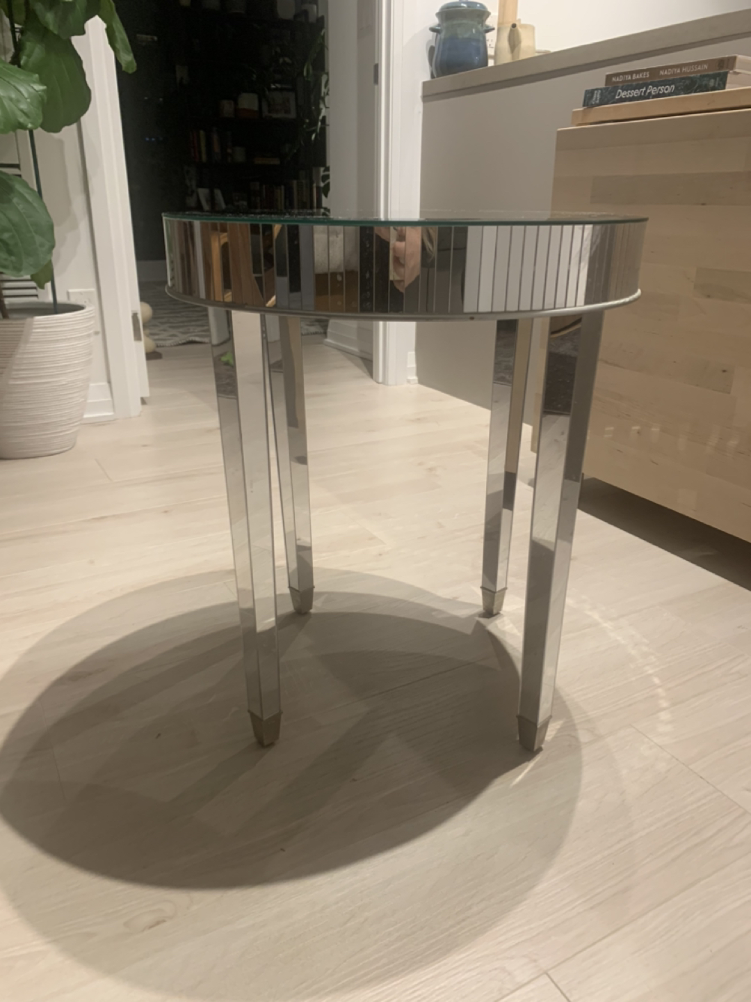 Mirror side table